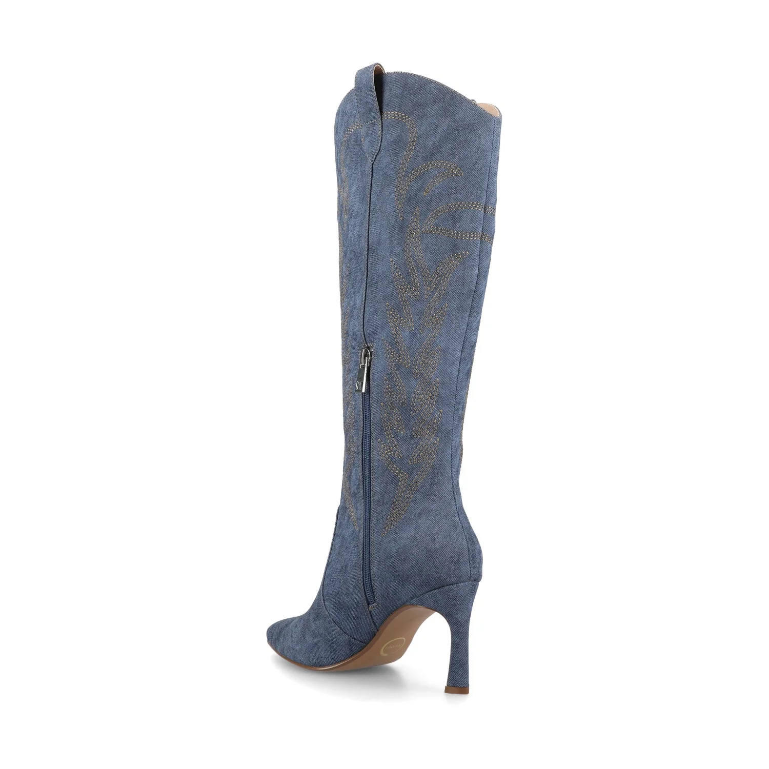 LARAMIE KNEE HIGH WESTERN BOOTS - Denim - Image 6