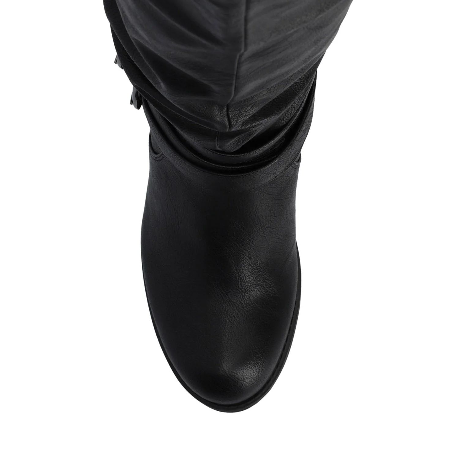 LATE BOOTS IN WIDE WIDTH (FOOTBED) - Black PU - Image 4