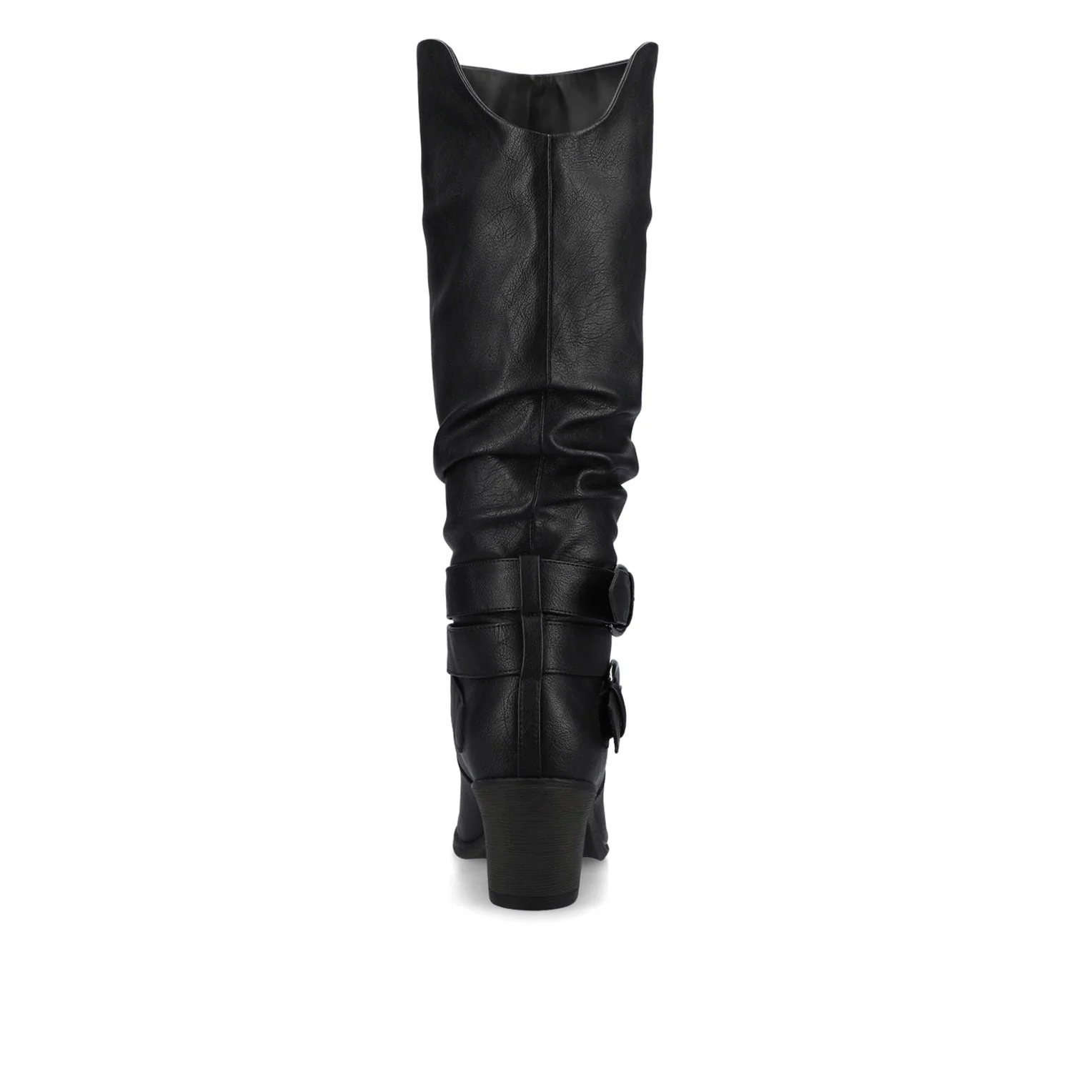 LATE BOOTS IN WIDE WIDTH (FOOTBED) - Black PU - Image 6