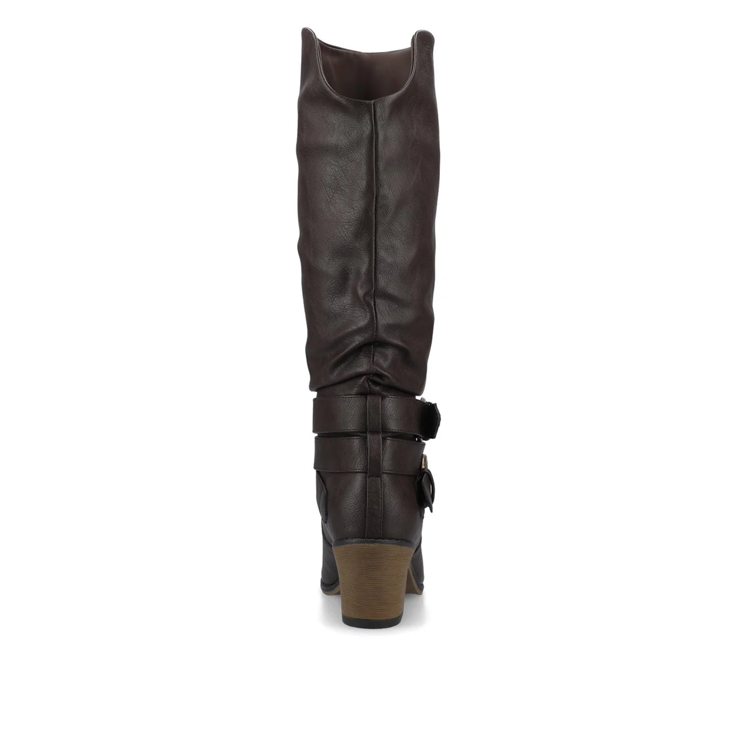 LATE BOOTS IN WIDE WIDTH (FOOTBED) - Dark-Brown PU - Image 6