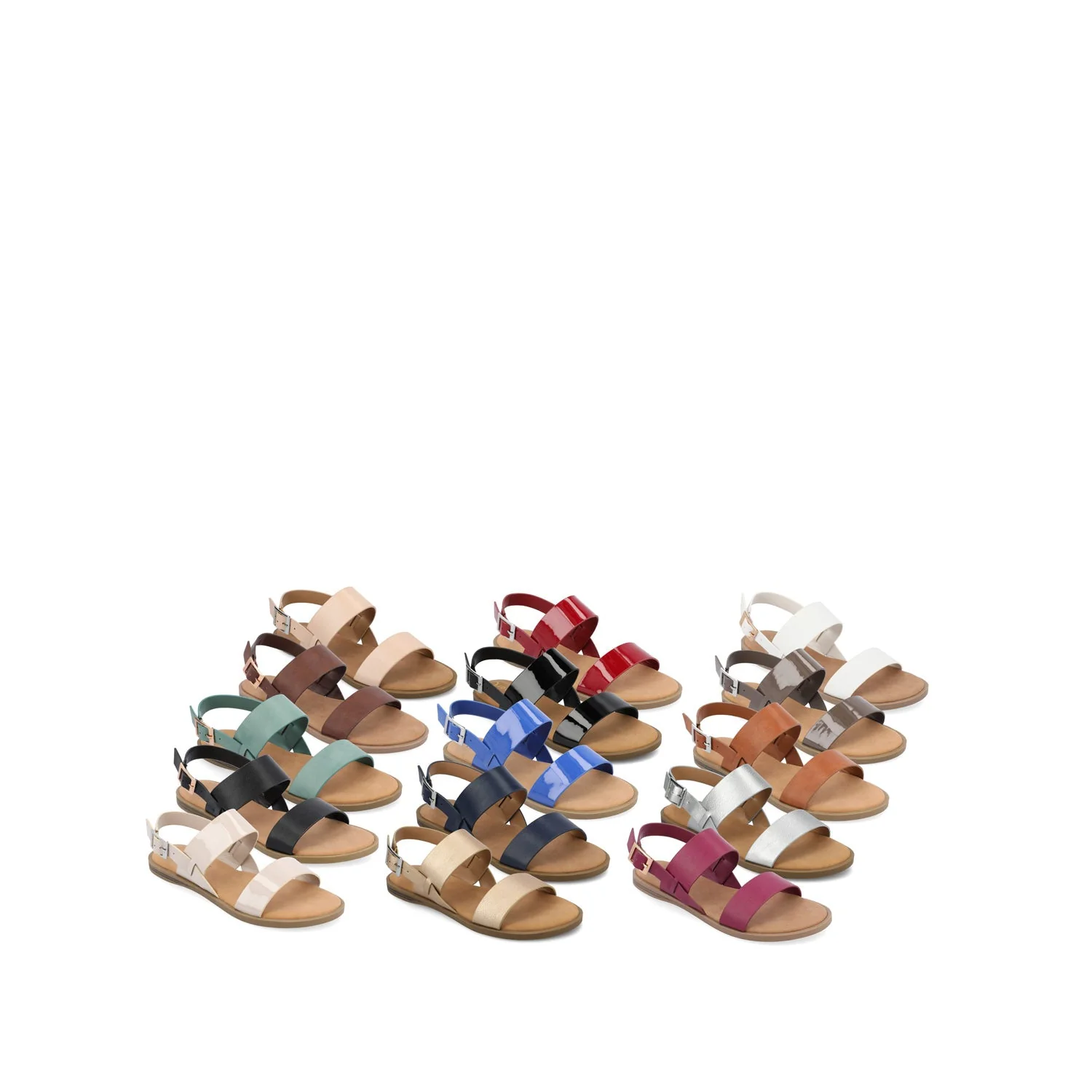 LAVINE MULTI STRAP SANDALS NEW - Black Patent - Image 11