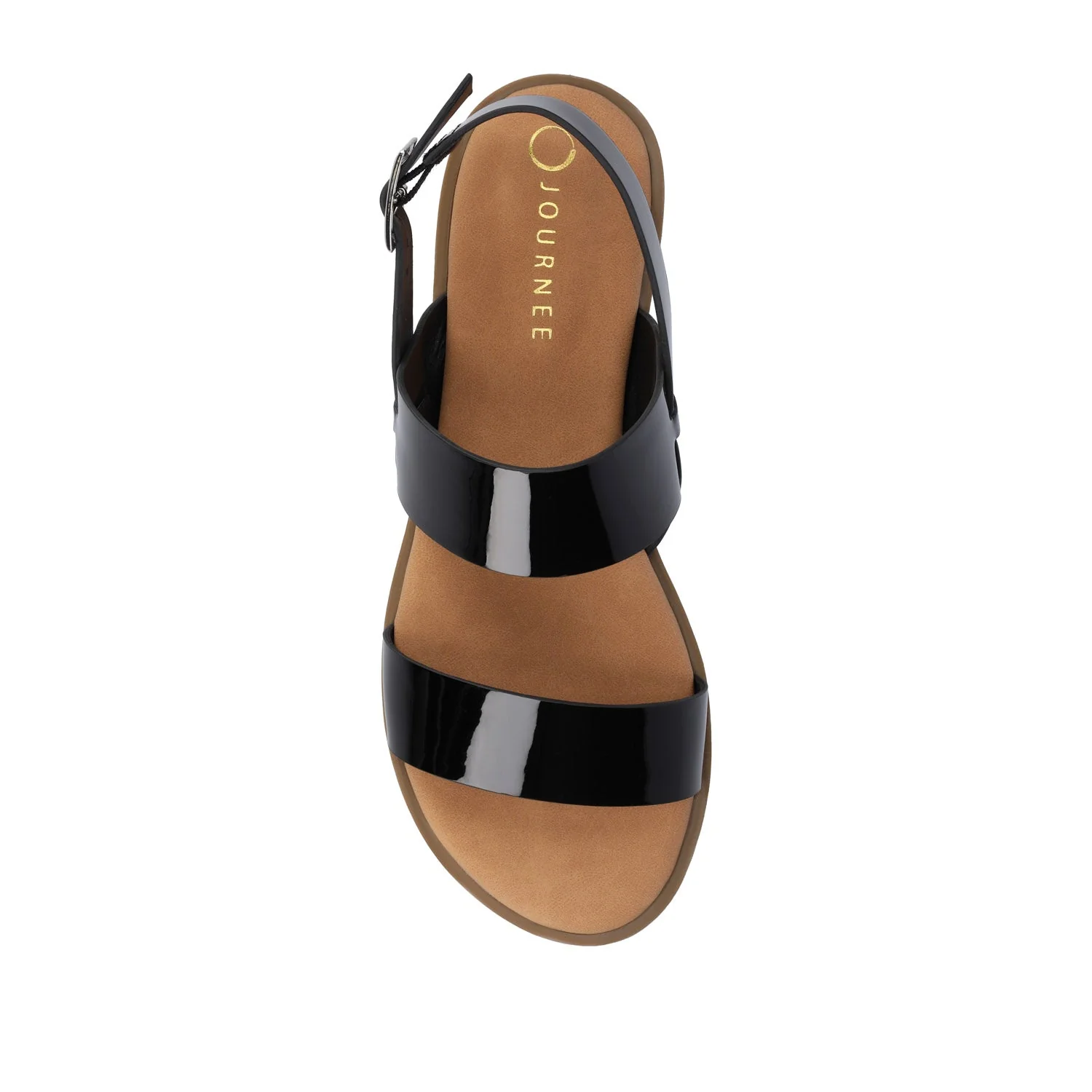 LAVINE MULTI STRAP SANDALS NEW WIDE - Black Patent - Image 6
