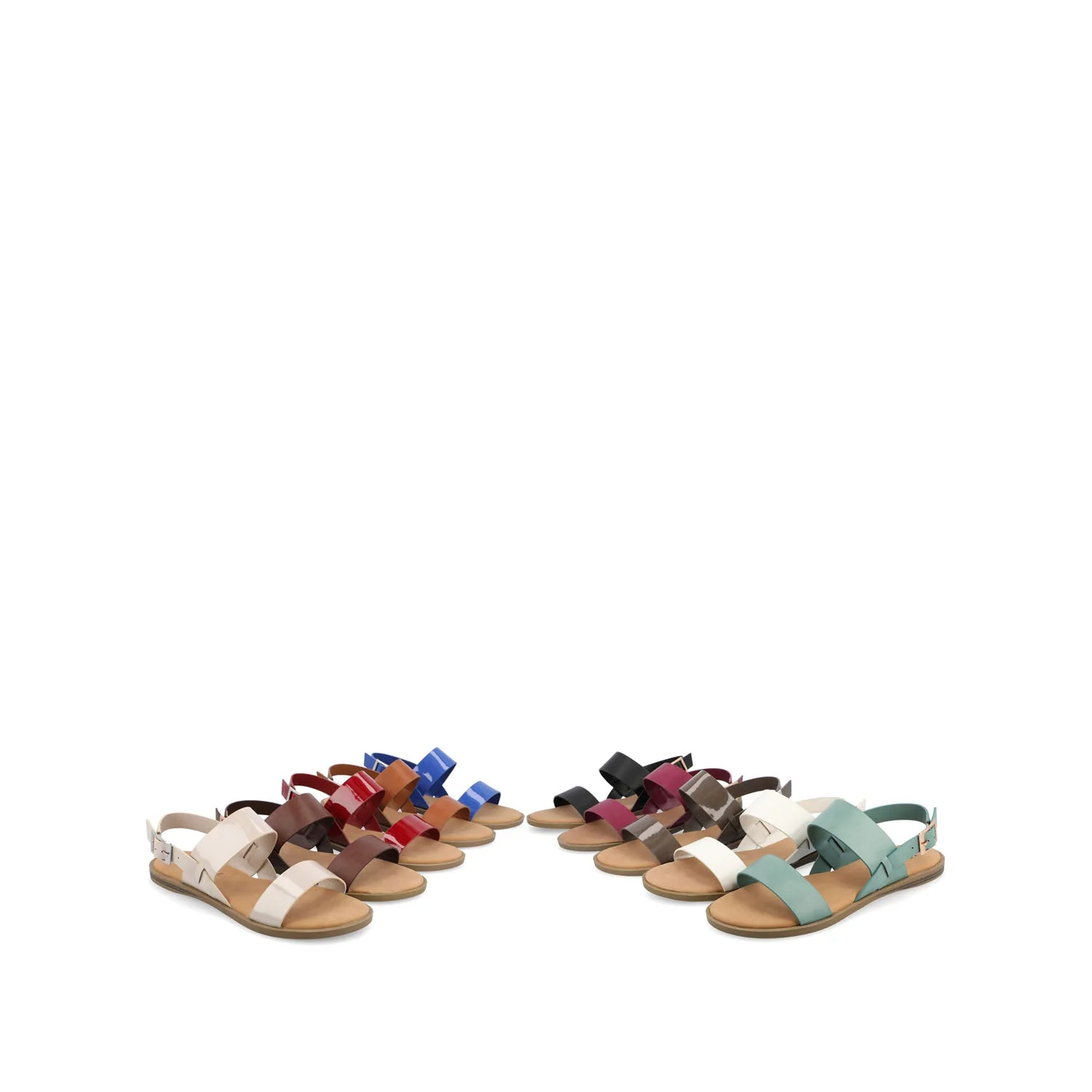 LAVINE STATEMENT MULTI STRAP SANDALS IN WIDE - Raspberry - Image 11