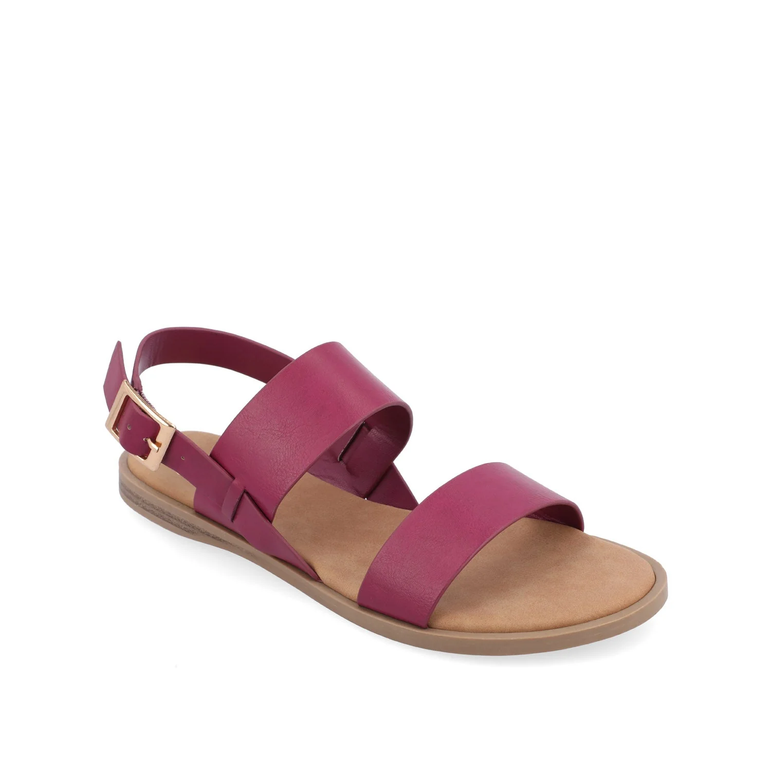 LAVINE STATEMENT MULTI STRAP SANDALS IN WIDE - Raspberry - Image 3