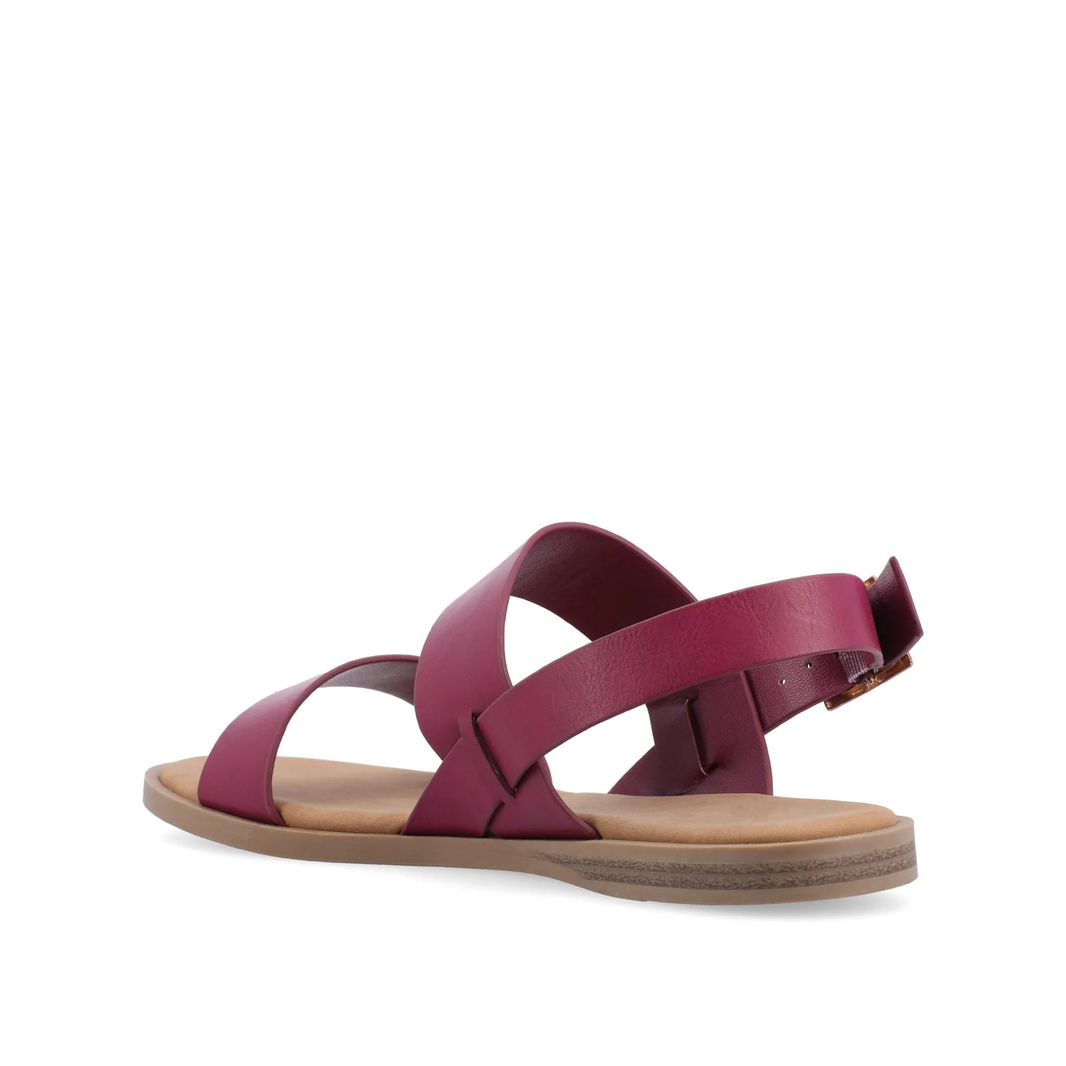 LAVINE STATEMENT MULTI STRAP SANDALS IN WIDE - Raspberry - Image 5
