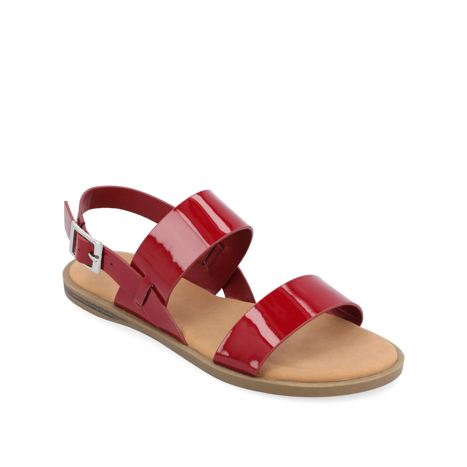 LAVINE STATEMENT MULTI STRAP SANDALS IN WIDE - Red - Image 2
