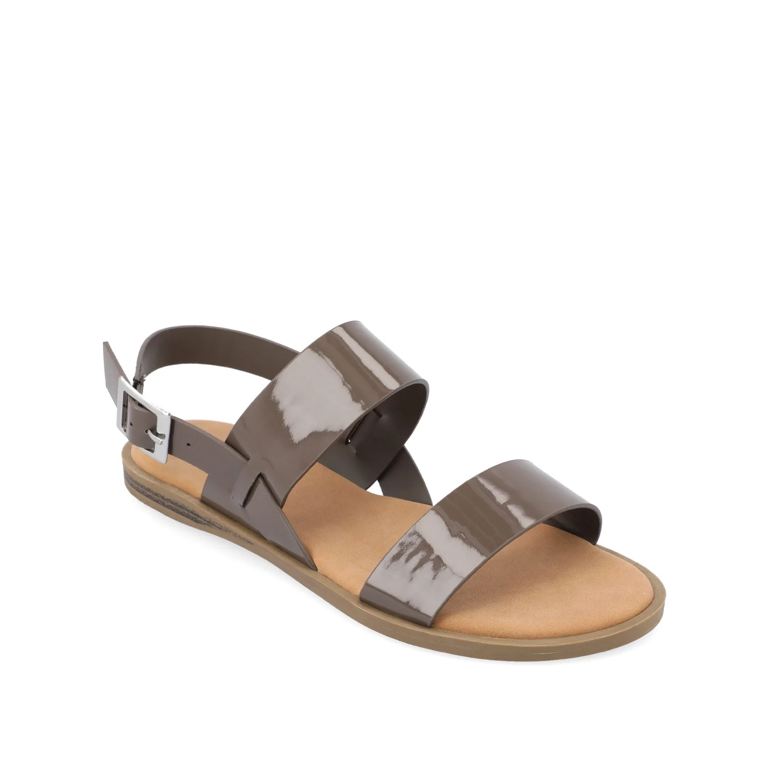 LAVINE STATEMENT MULTI STRAP SANDALS IN WIDE - Taupe - Image 2