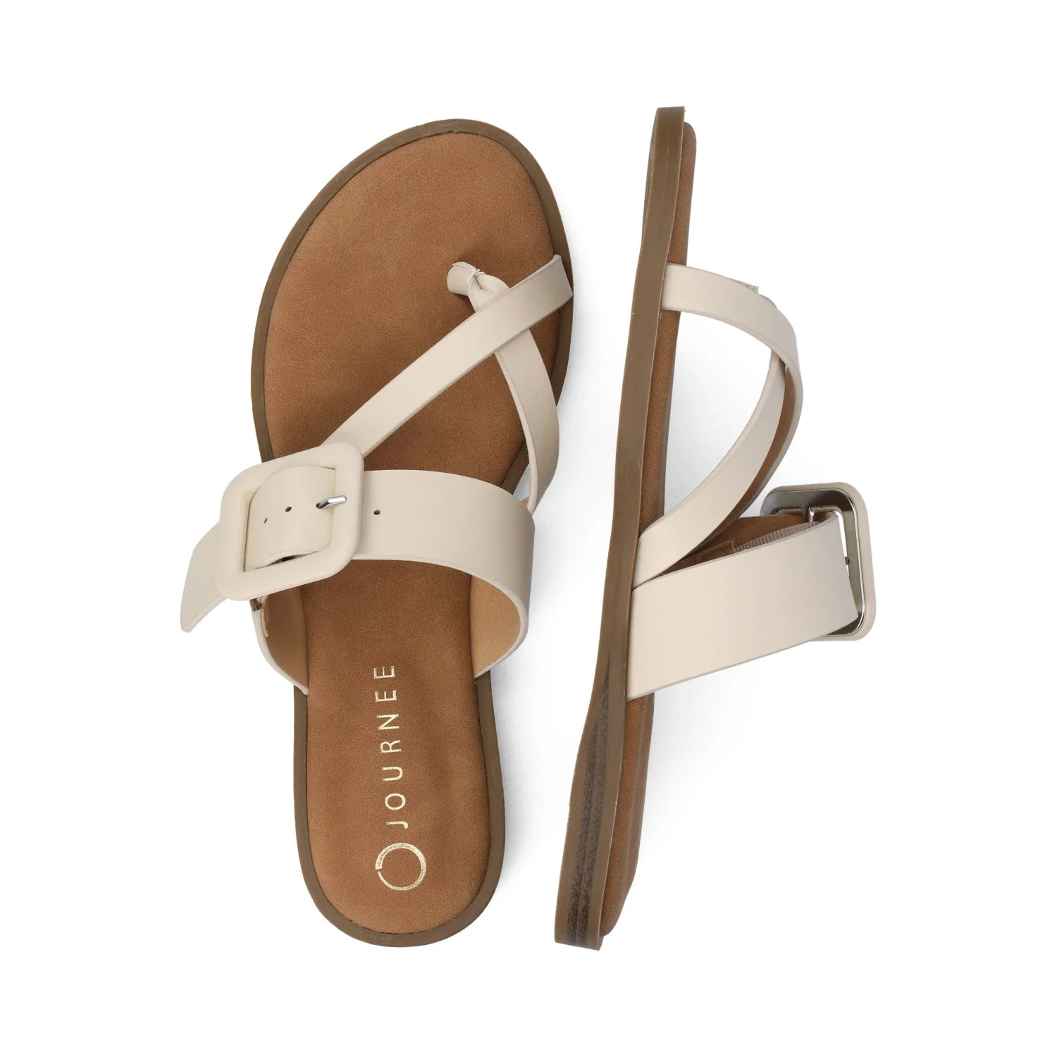 LAYRA FLAT SANDALS - Ivory - Image 3