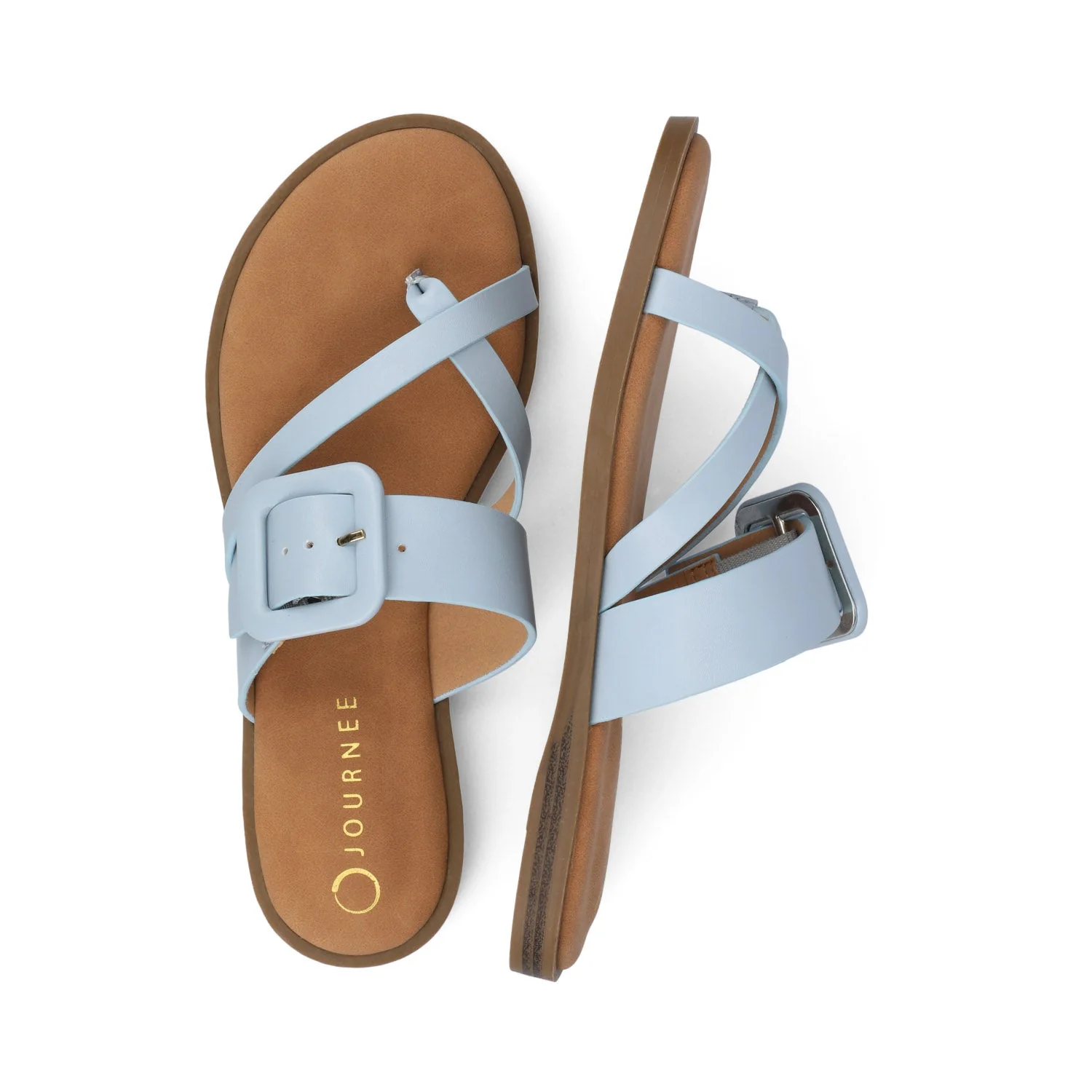 LAYRA FLAT SANDALS - Light Blue - Image 3