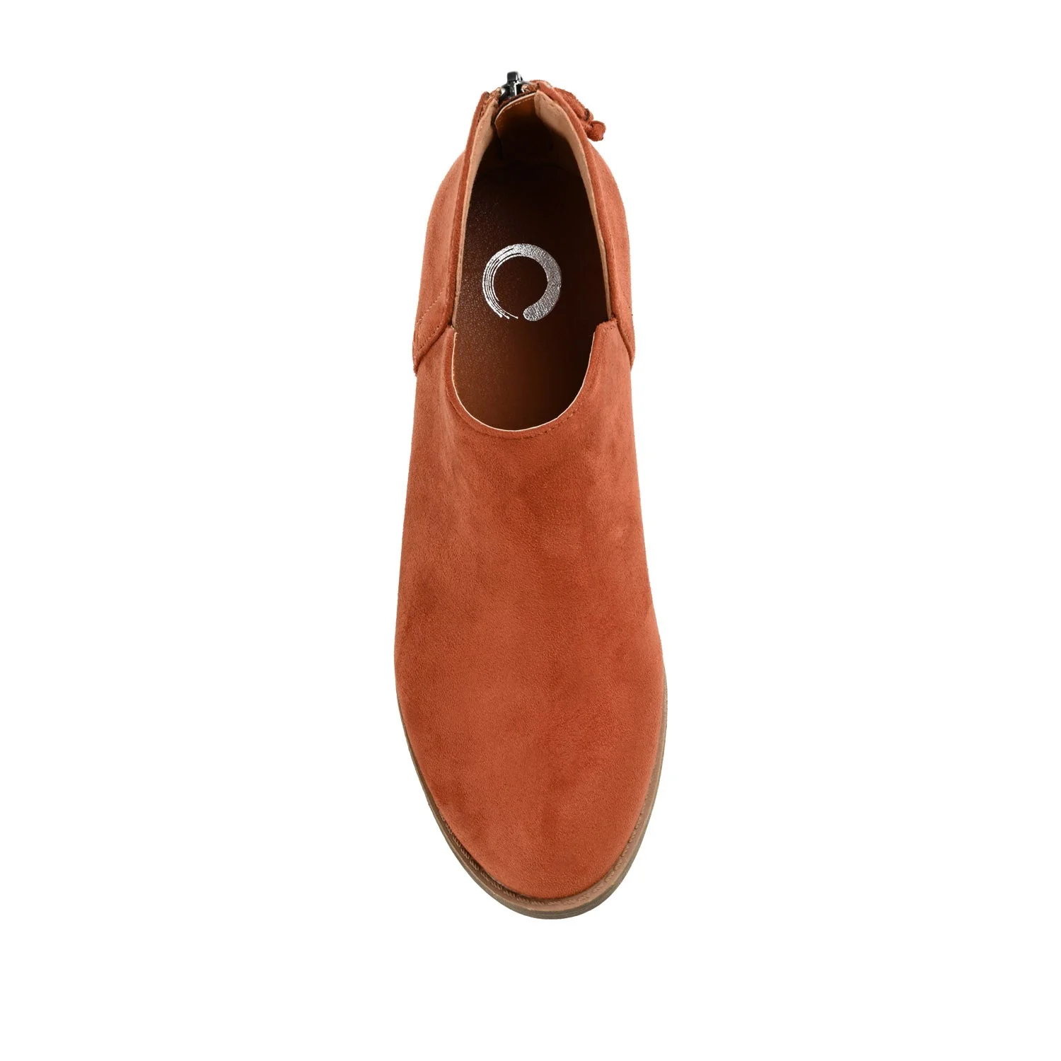 LIVVY ZIP-UP BOOTIES IN FAUX SUEDE - Clay - Image 6