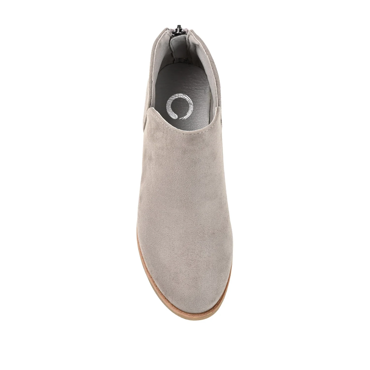 LIVVY ZIP-UP BOOTIES IN FAUX SUEDE - Grey - Image 6
