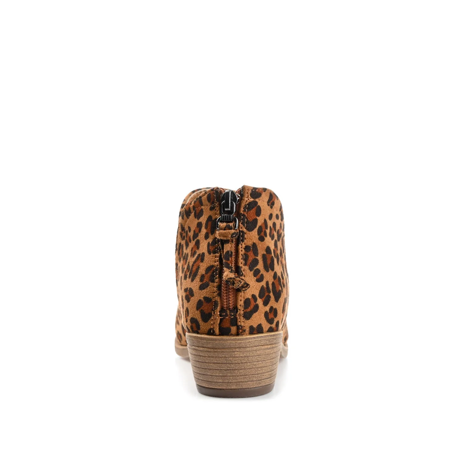 LIVVY ZIP-UP BOOTIES IN FAUX SUEDE - Leopard Faux Suede 3 - Image 7