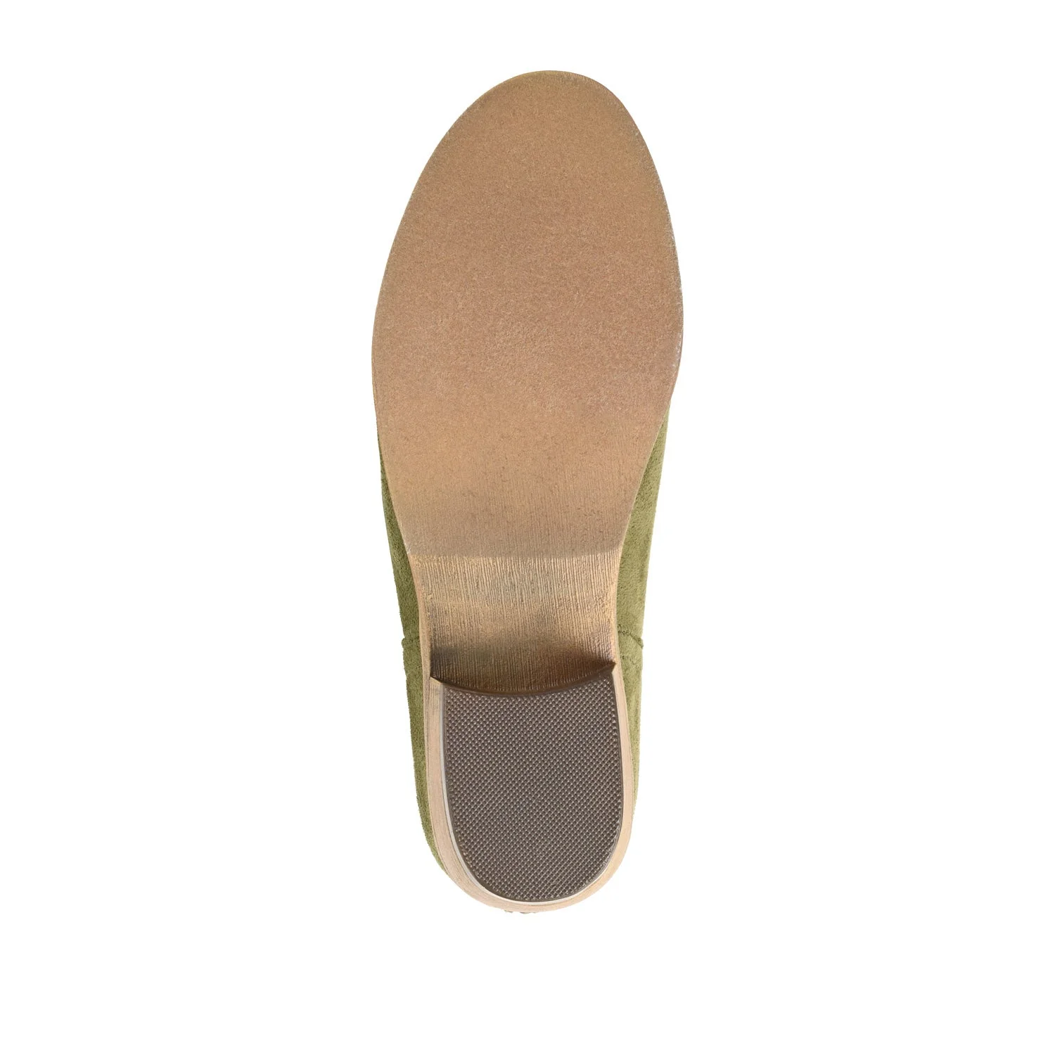 LIVVY ZIP-UP BOOTIES IN FAUX SUEDE - Olive - Image 8