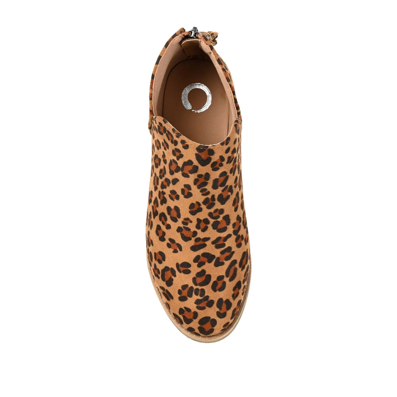 LIVVY FAUX SUEDE ZIP-UP BOOTIES IN WIDE - Leopard - Image 6