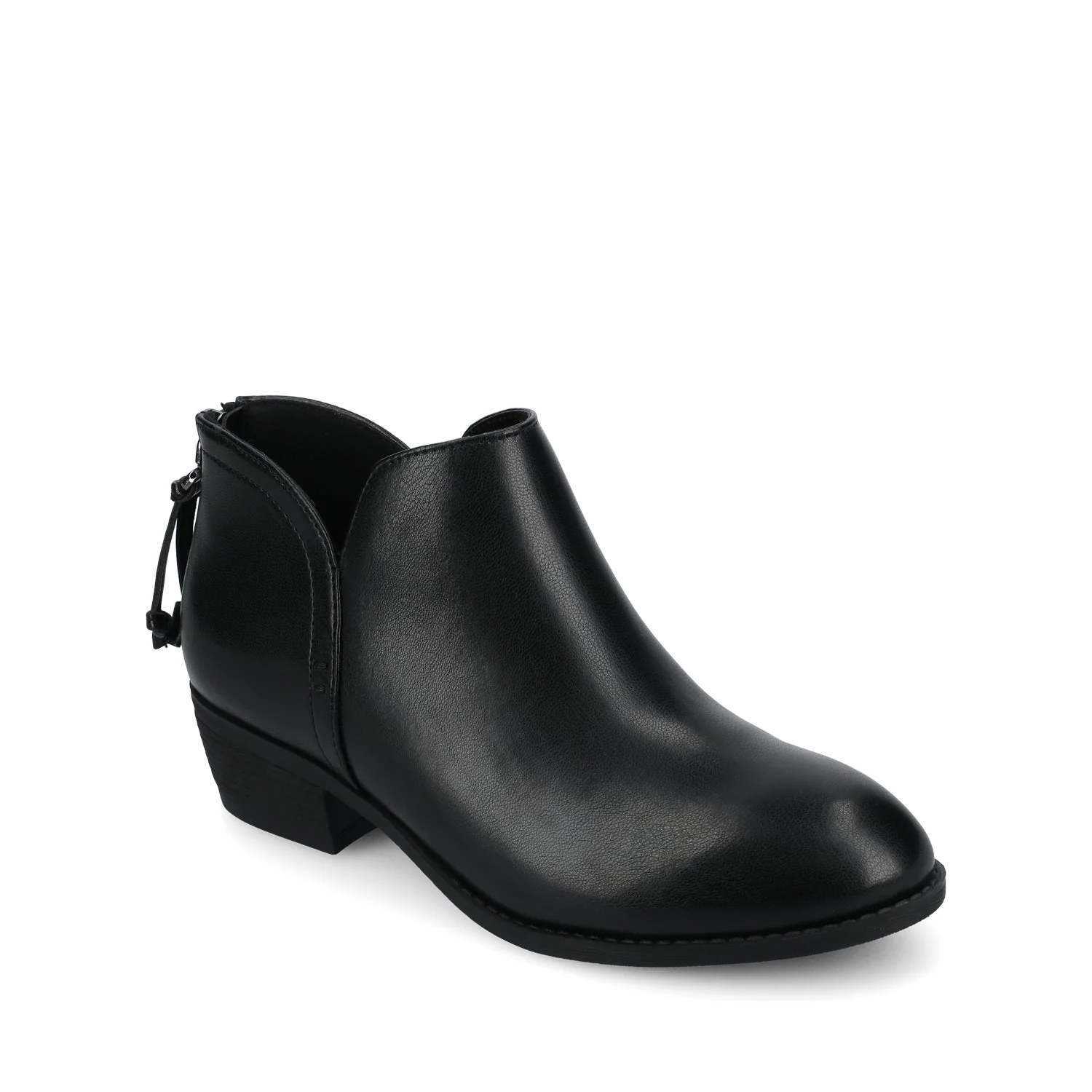 LIVVY ZIP-UP BOOTIES - Black PU - Image 2