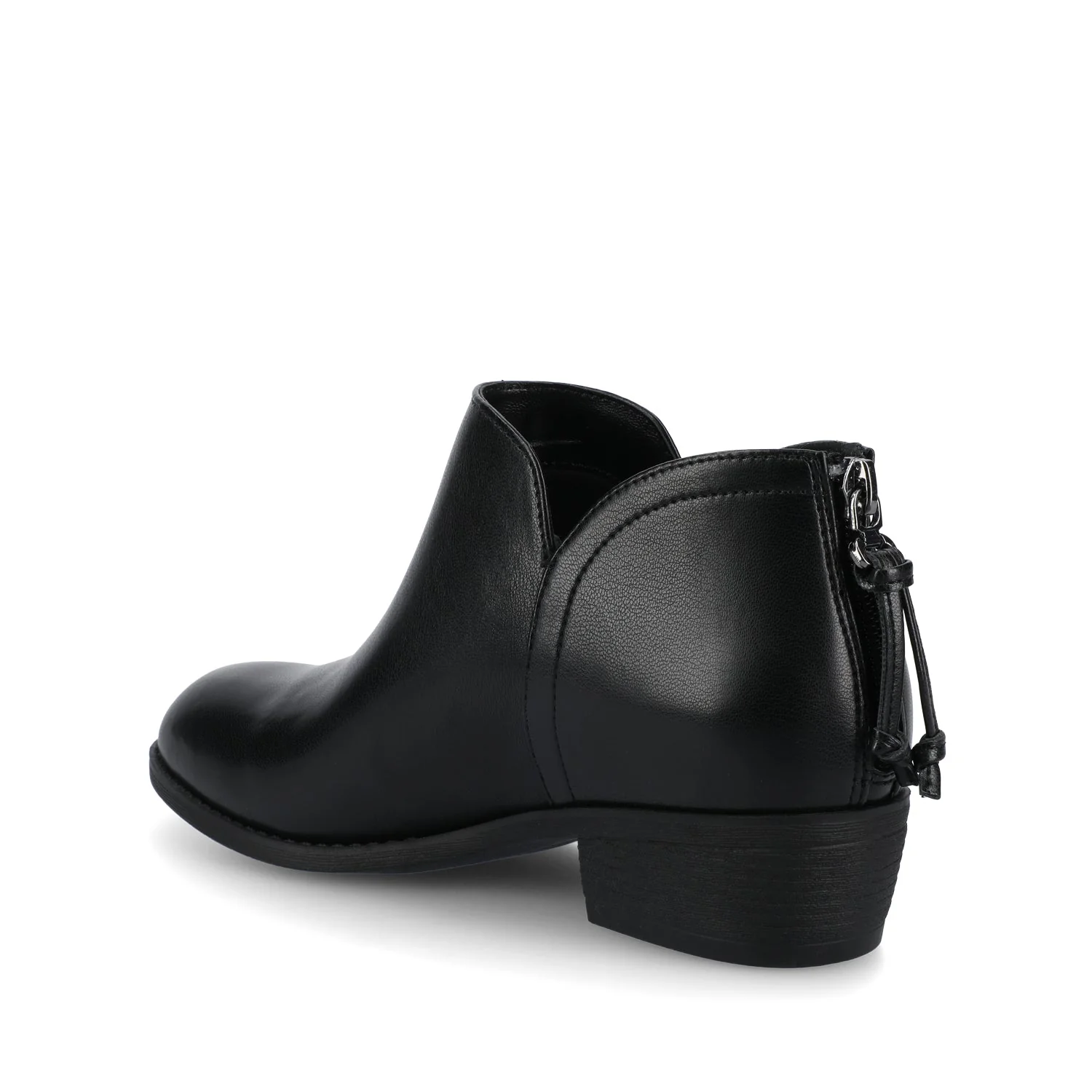 LIVVY ZIP-UP BOOTIES - Black PU - Image 3