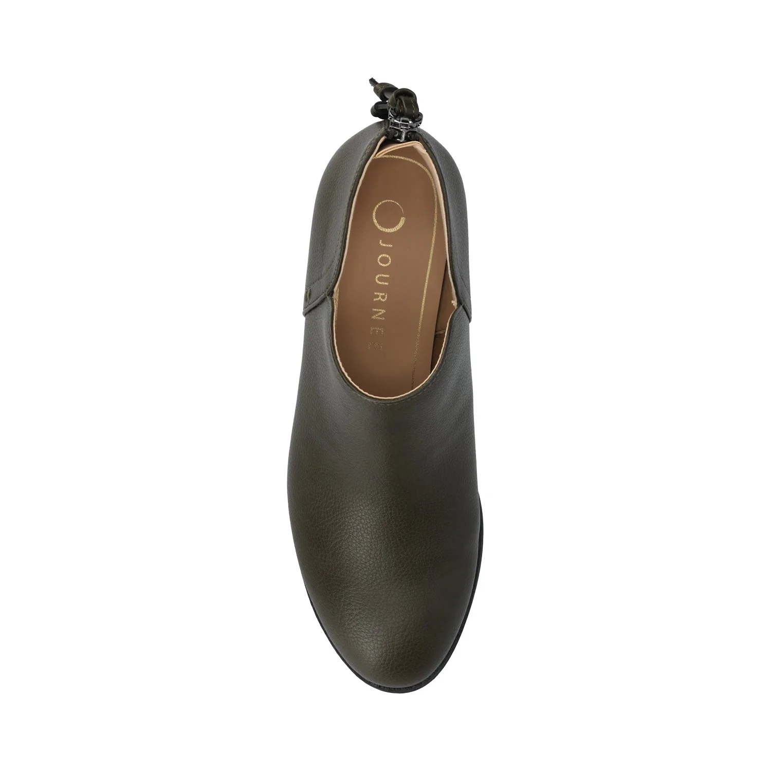LIVVY ZIP-UP BOOTIES IN WIDE - Vintage Olive - Image 4