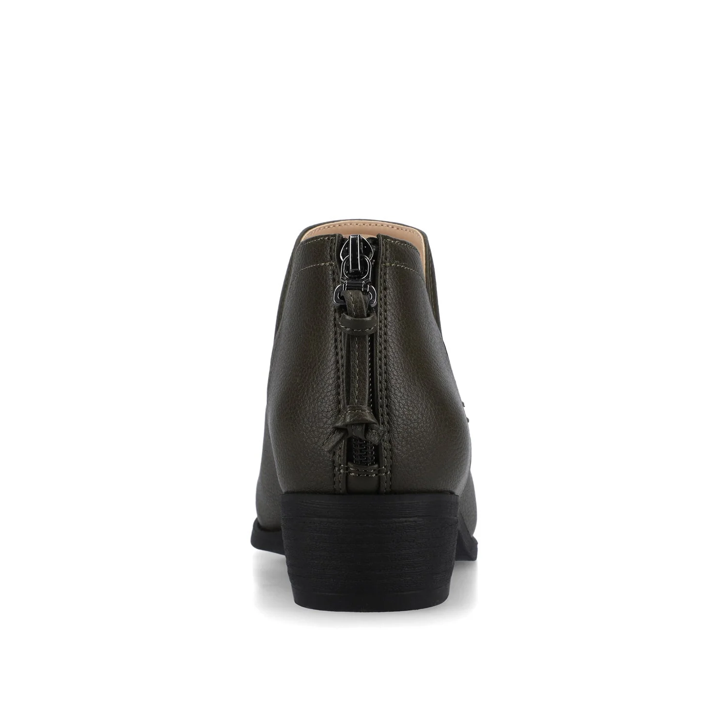 LIVVY ZIP-UP BOOTIES IN WIDE - Vintage Olive - Image 6