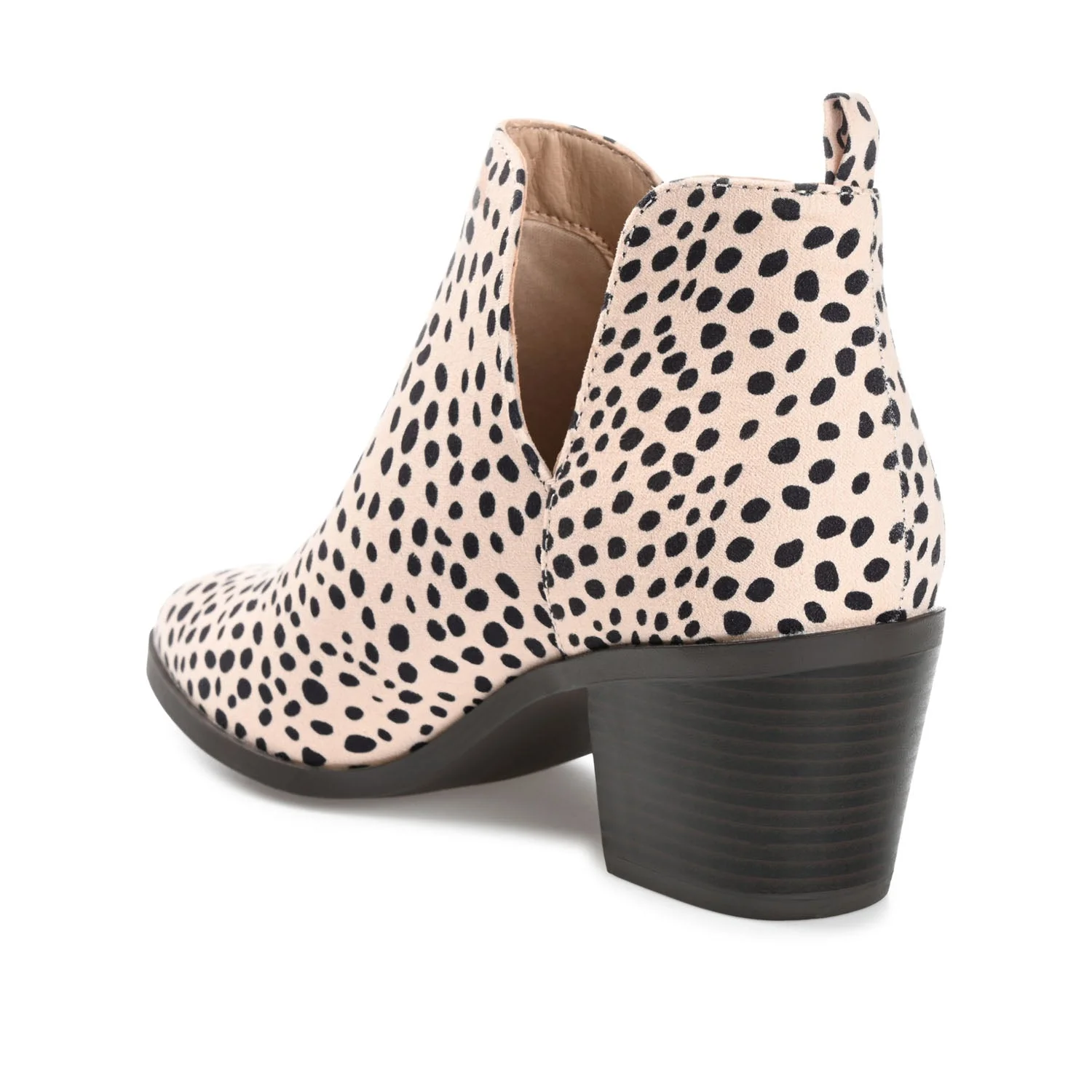LOLA BLOCK HEELED BOOTIES IN VEGAN LEATHER - Animal - Image 4