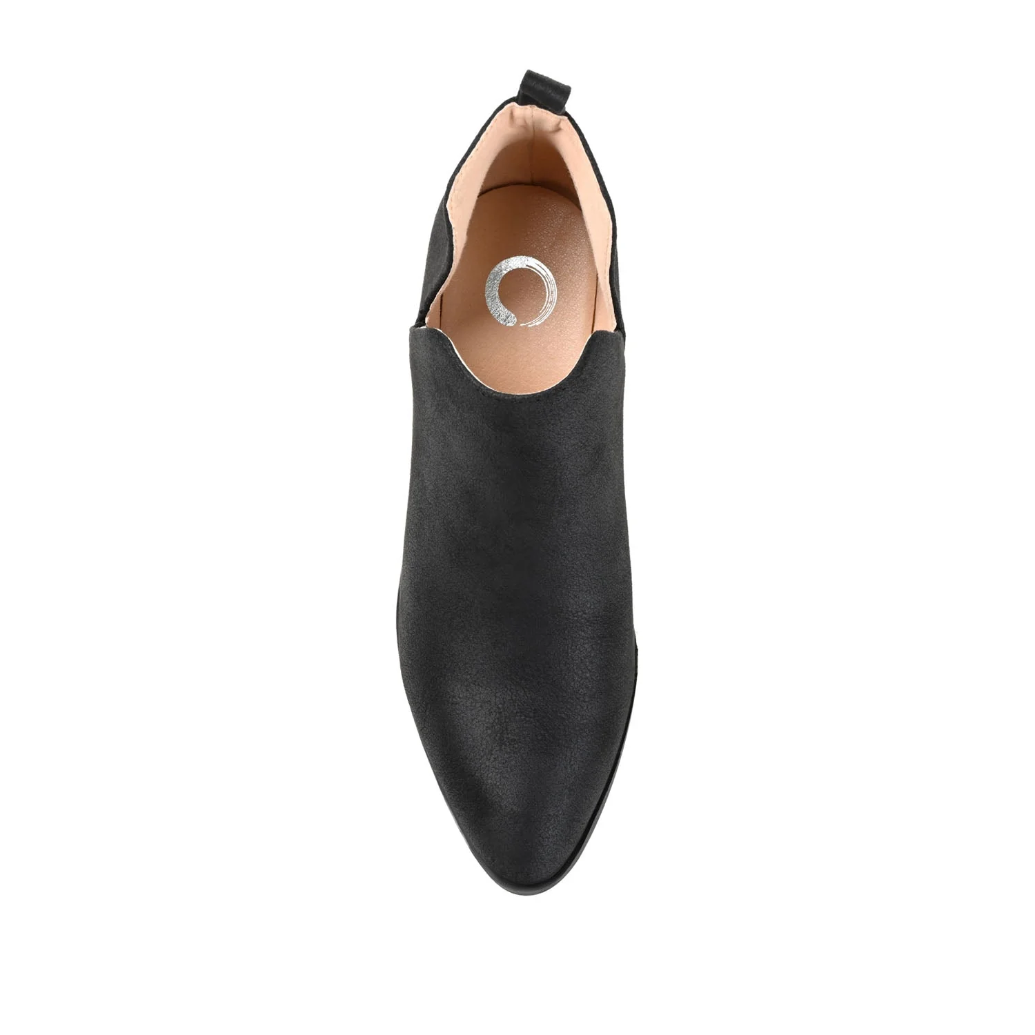 LOLA BLOCK HEELED BOOTIES IN VEGAN LEATHER - Black - Image 6