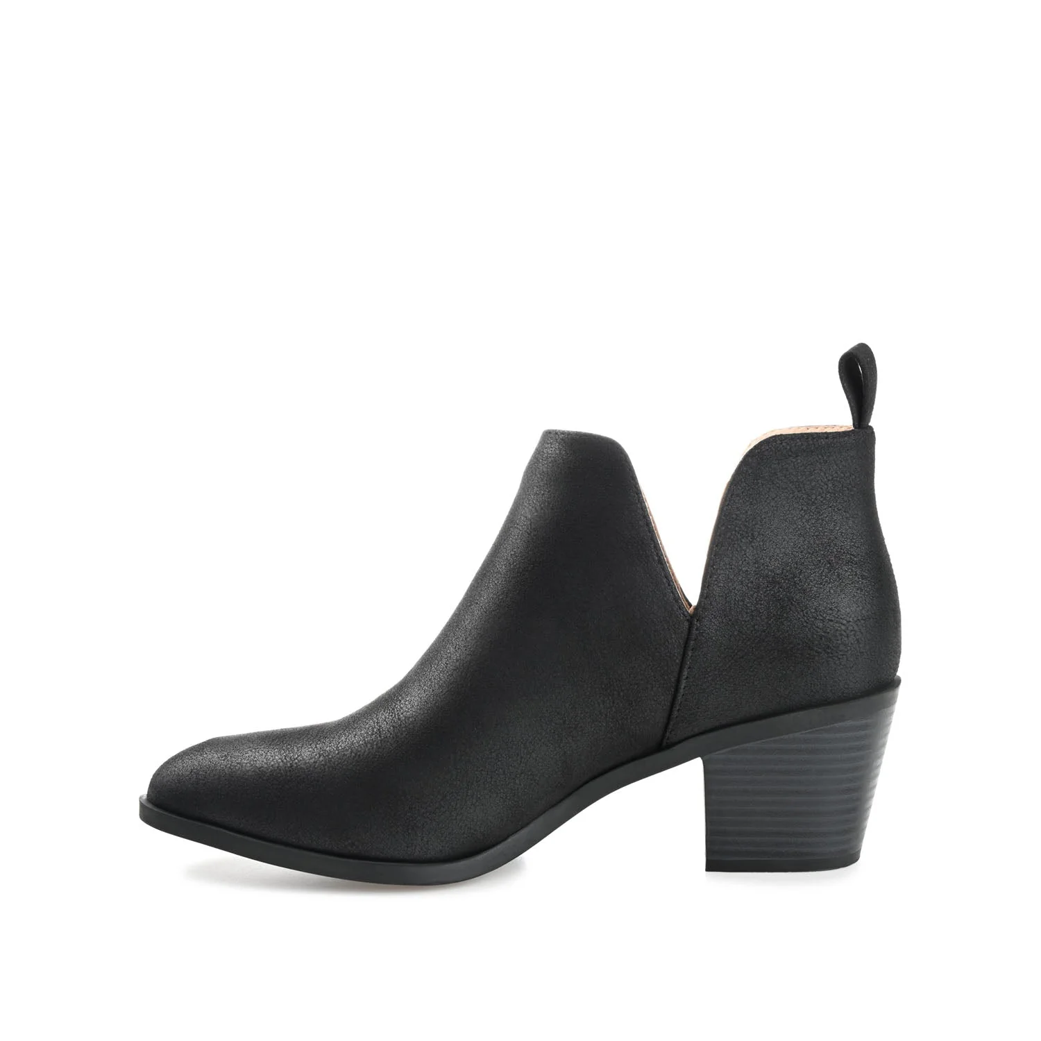 LOLA BLOCK HEELED BOOTIES IN WIDE - Black - Image 3