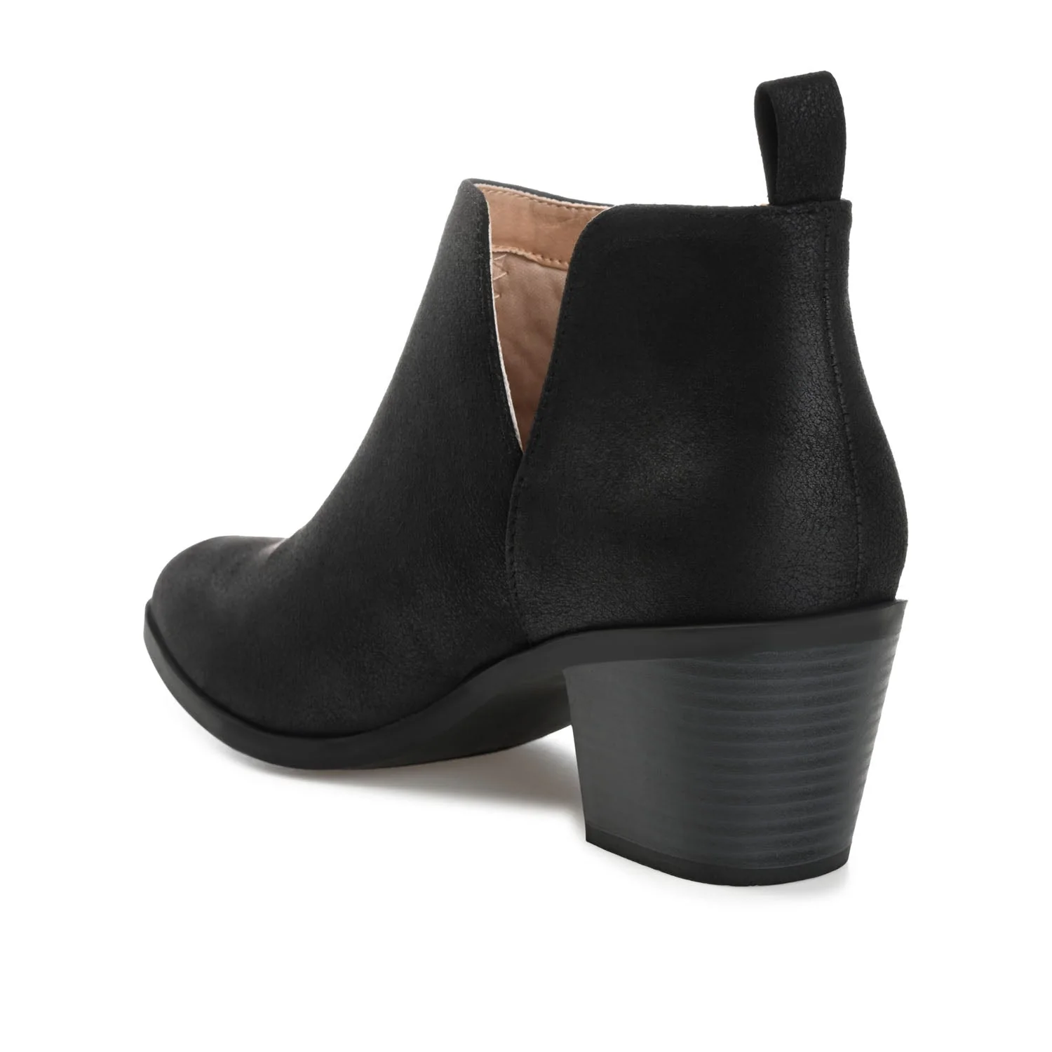 LOLA BLOCK HEELED BOOTIES IN WIDE - Black - Image 4