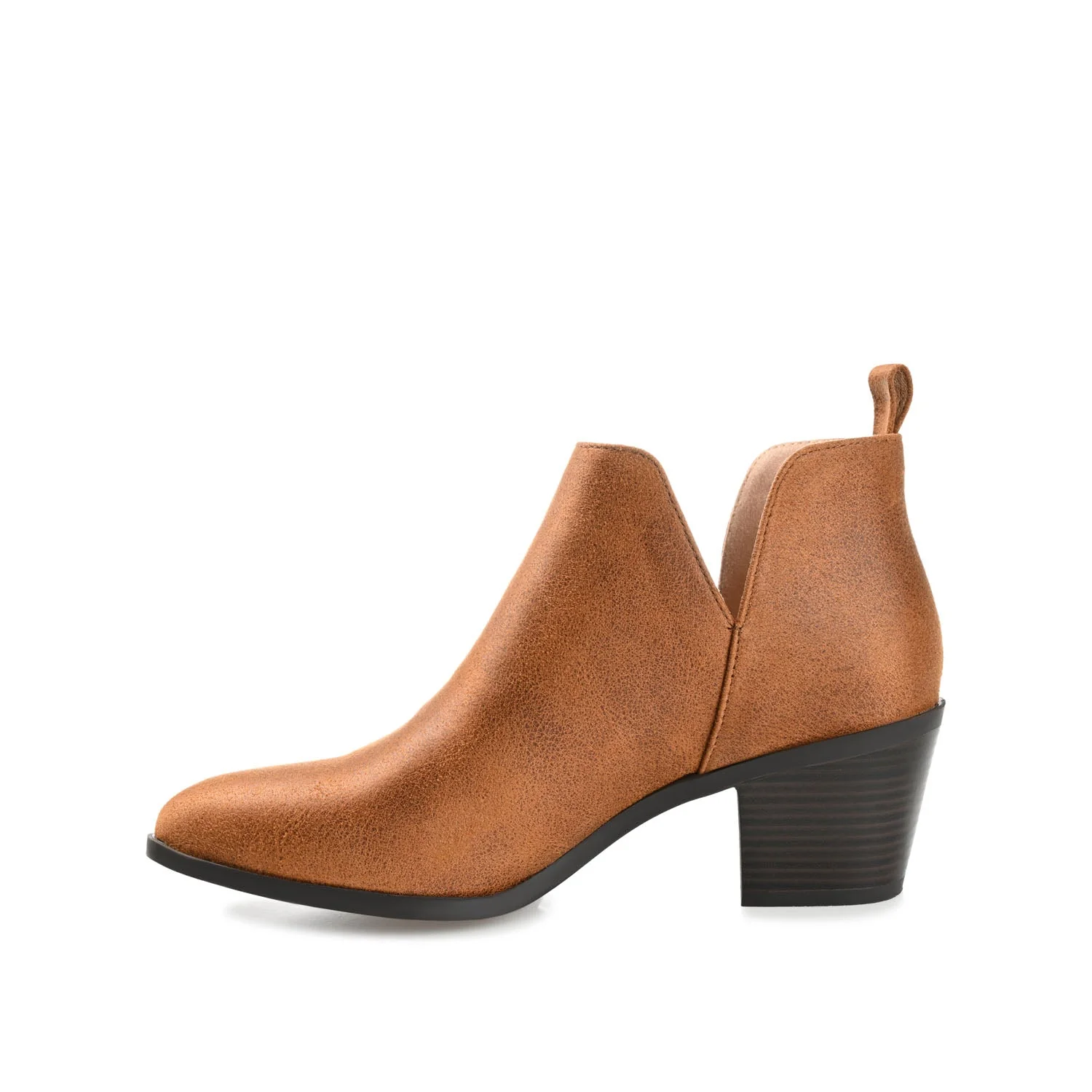 LOLA BLOCK HEELED BOOTIES IN WIDE - Brown - Image 3