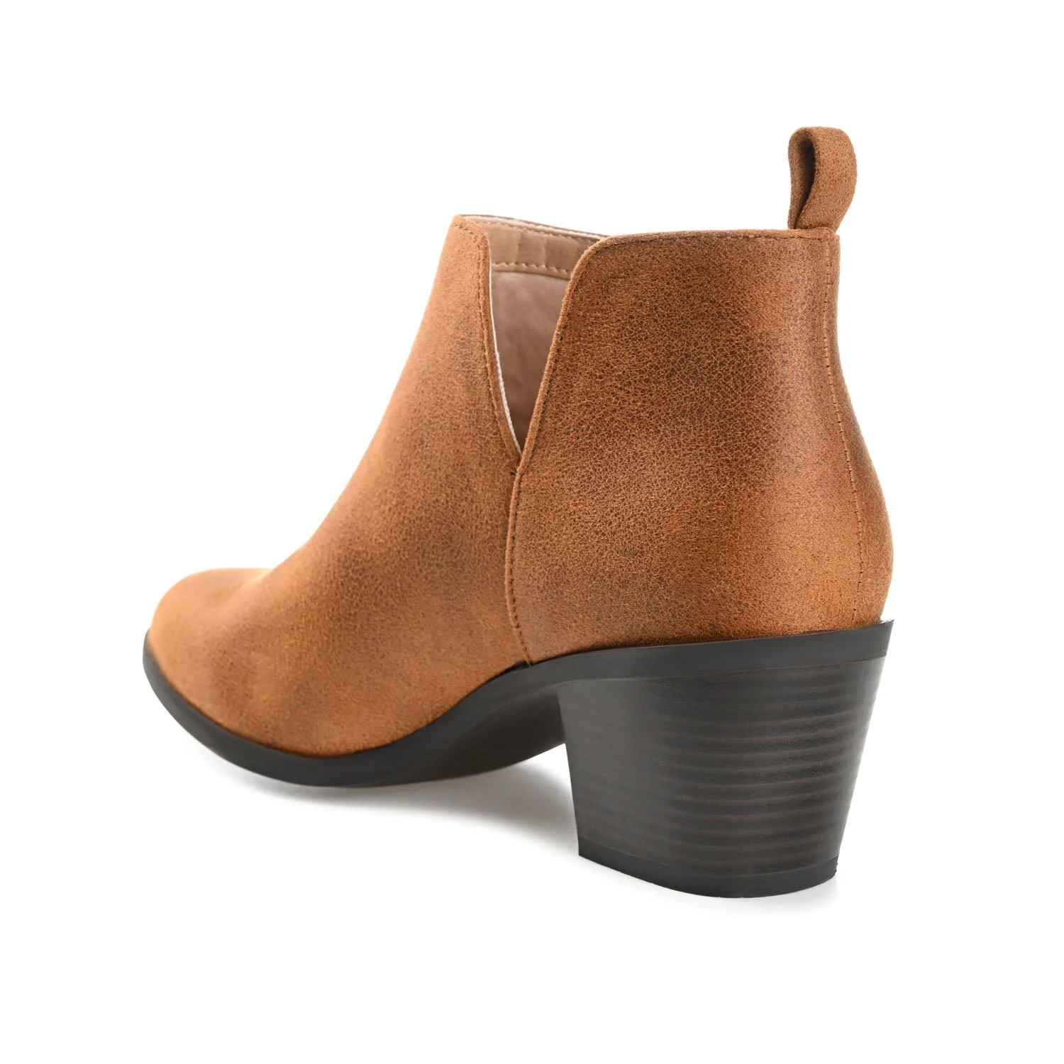 LOLA BLOCK HEELED BOOTIES IN WIDE - Brown - Image 4