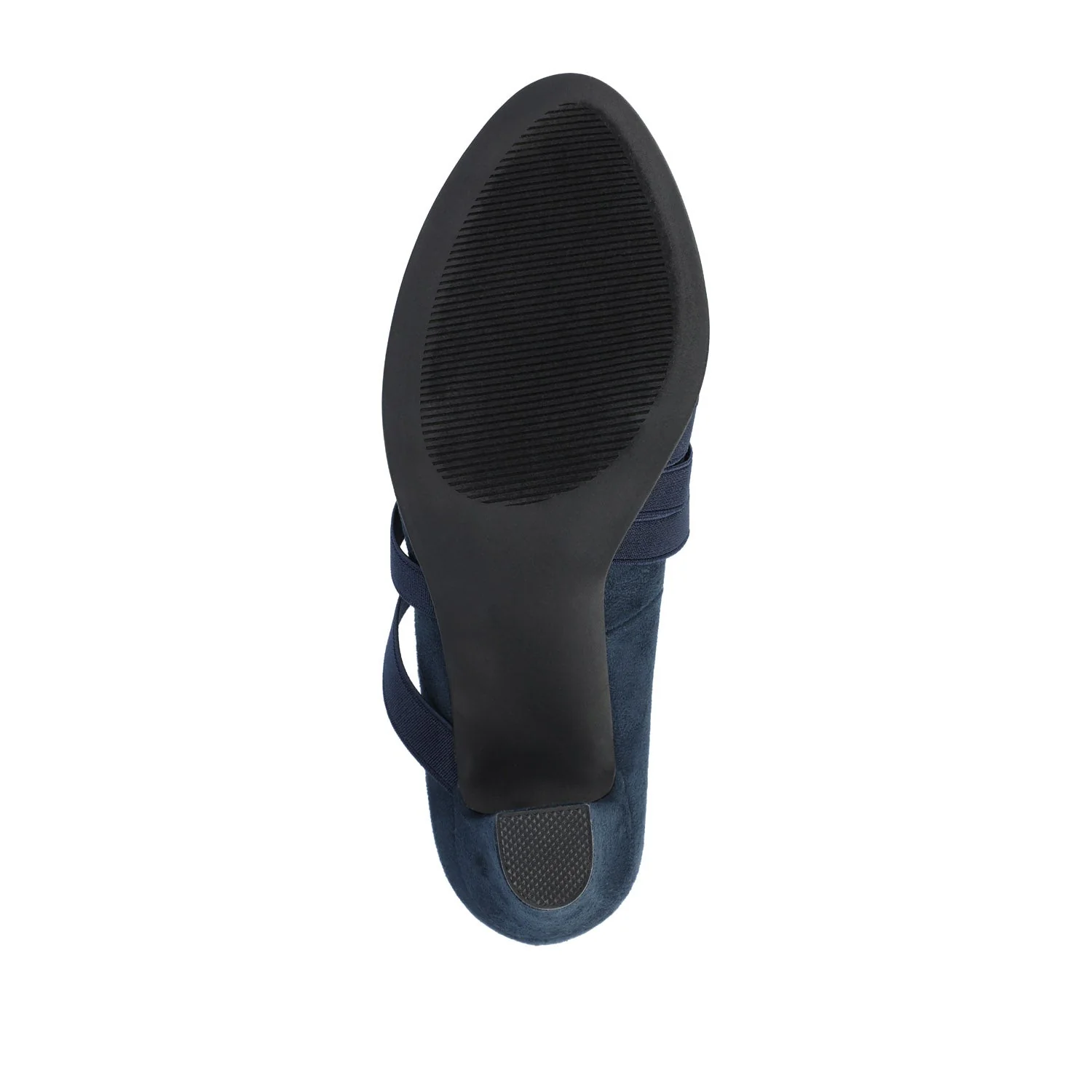 LOREN MARY JANE PUMP HEELS IN FAUX SUEDE - Navy Nubuck - Image 8