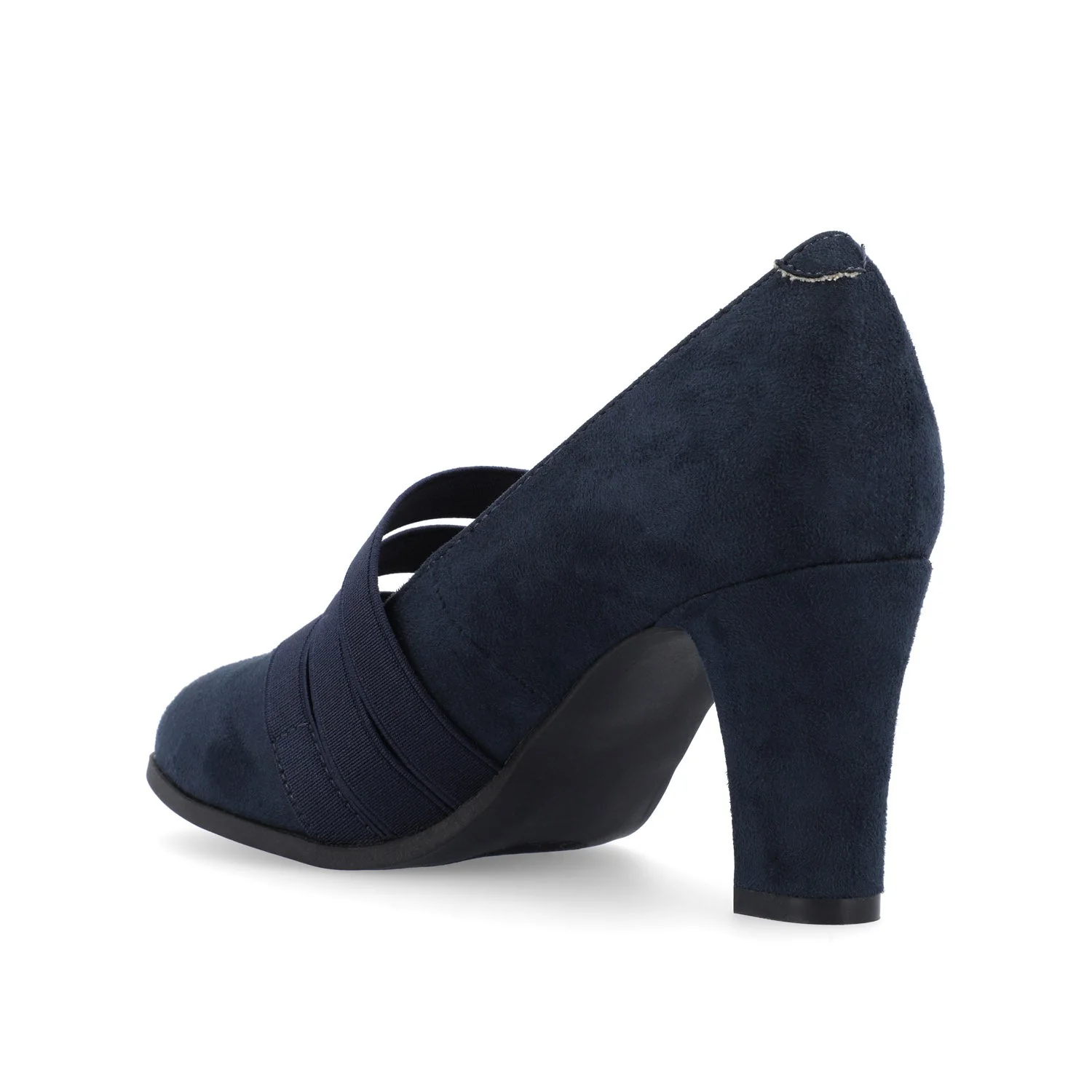 LOREN MARY JANE PUMP HEELS IN NARROW - Navy Nubuck - Image 4