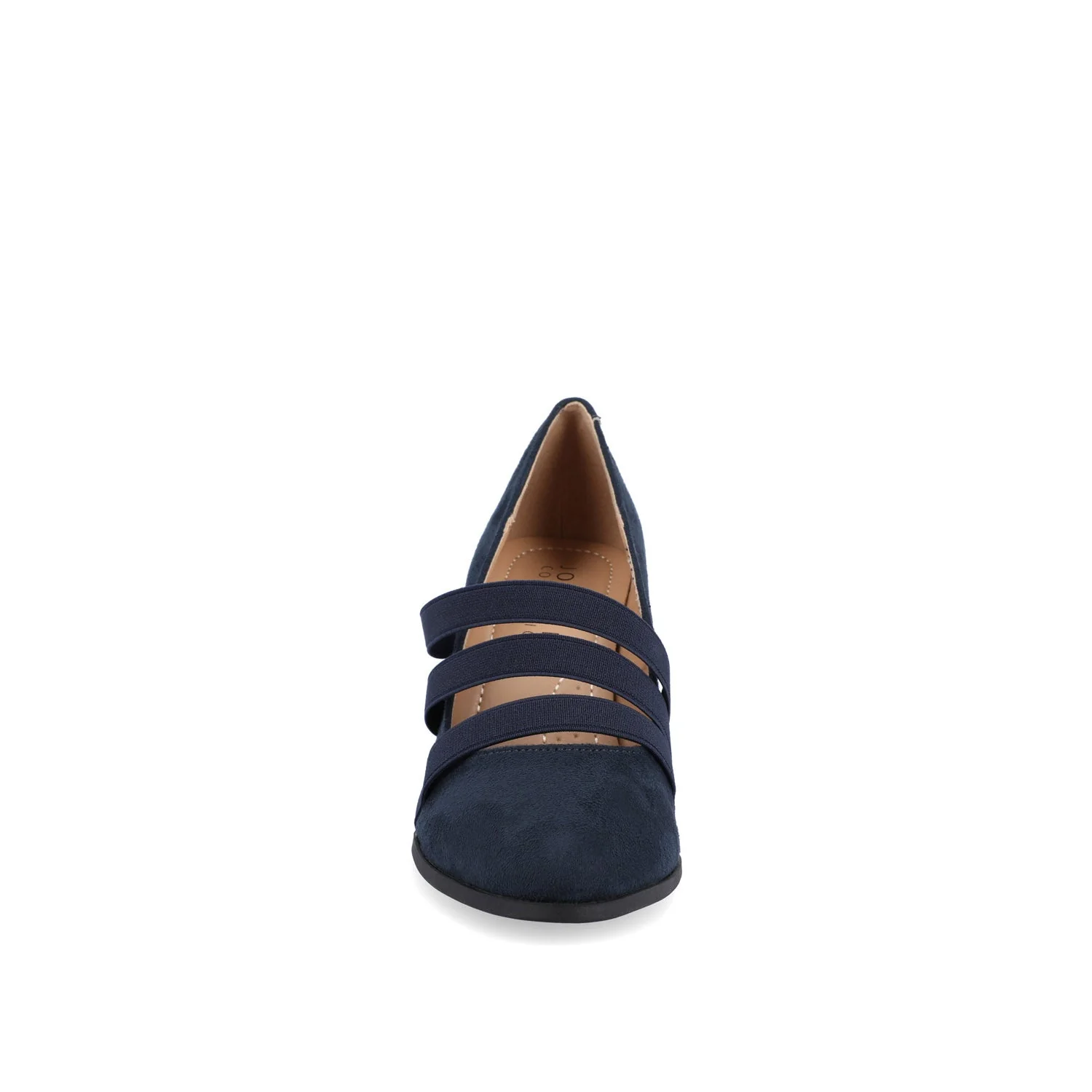LOREN MARY JANE PUMP HEELS IN WIDE - Navy Nubuck - Image 5