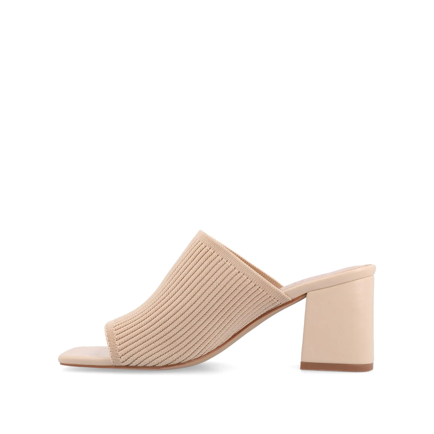 LORENNA MULE BLOCK HEELS IN WIDE - Beige - Image 4
