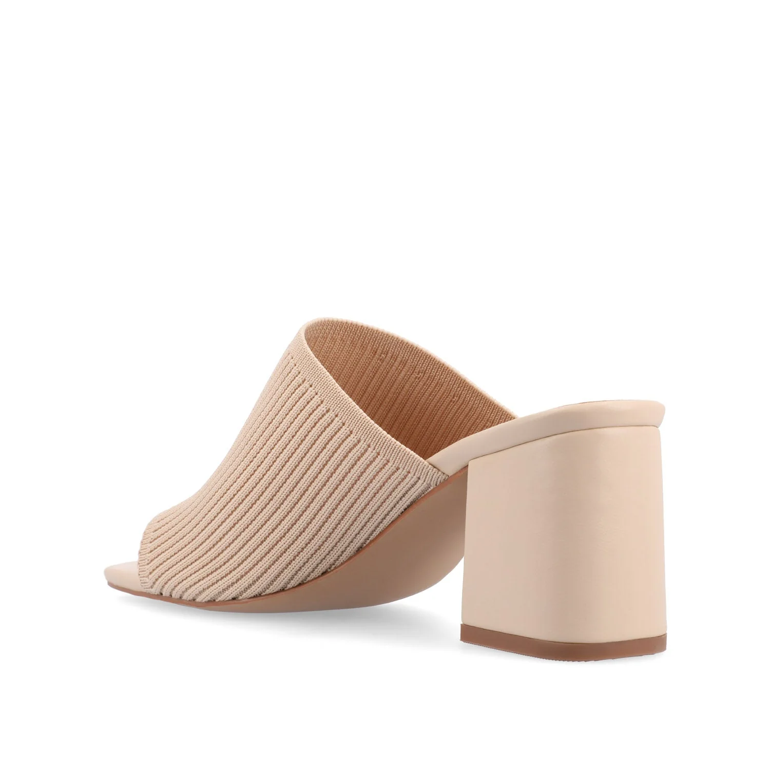 LORENNA MULE BLOCK HEELS IN WIDE - Beige - Image 5