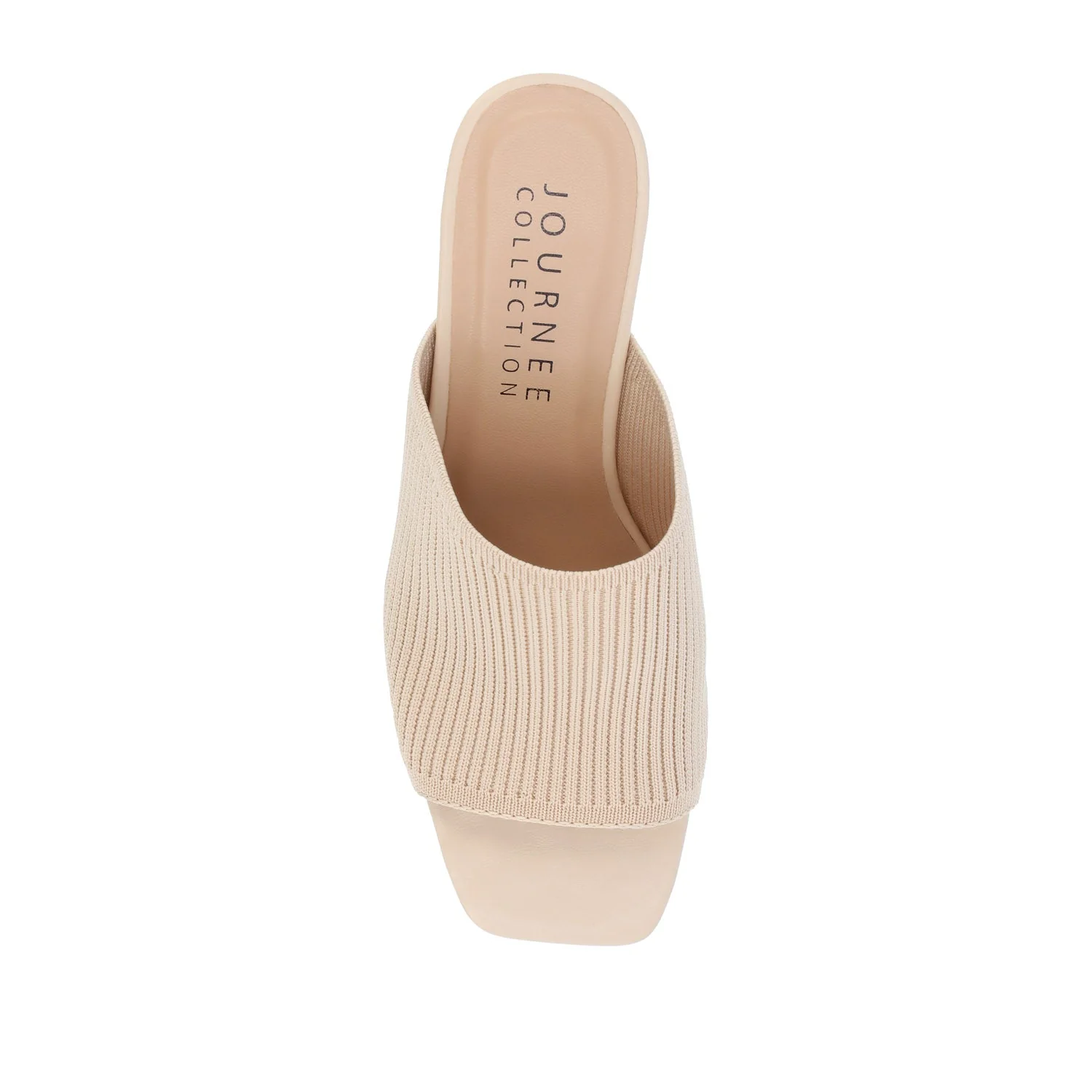 LORENNA MULE BLOCK HEELS IN WIDE - Beige - Image 7