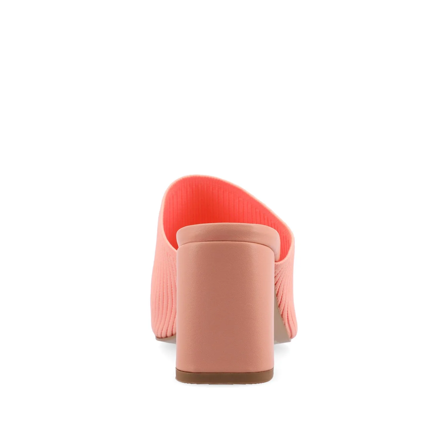 LORENNA MULE BLOCK HEELS IN WIDE - Coral - Image 8