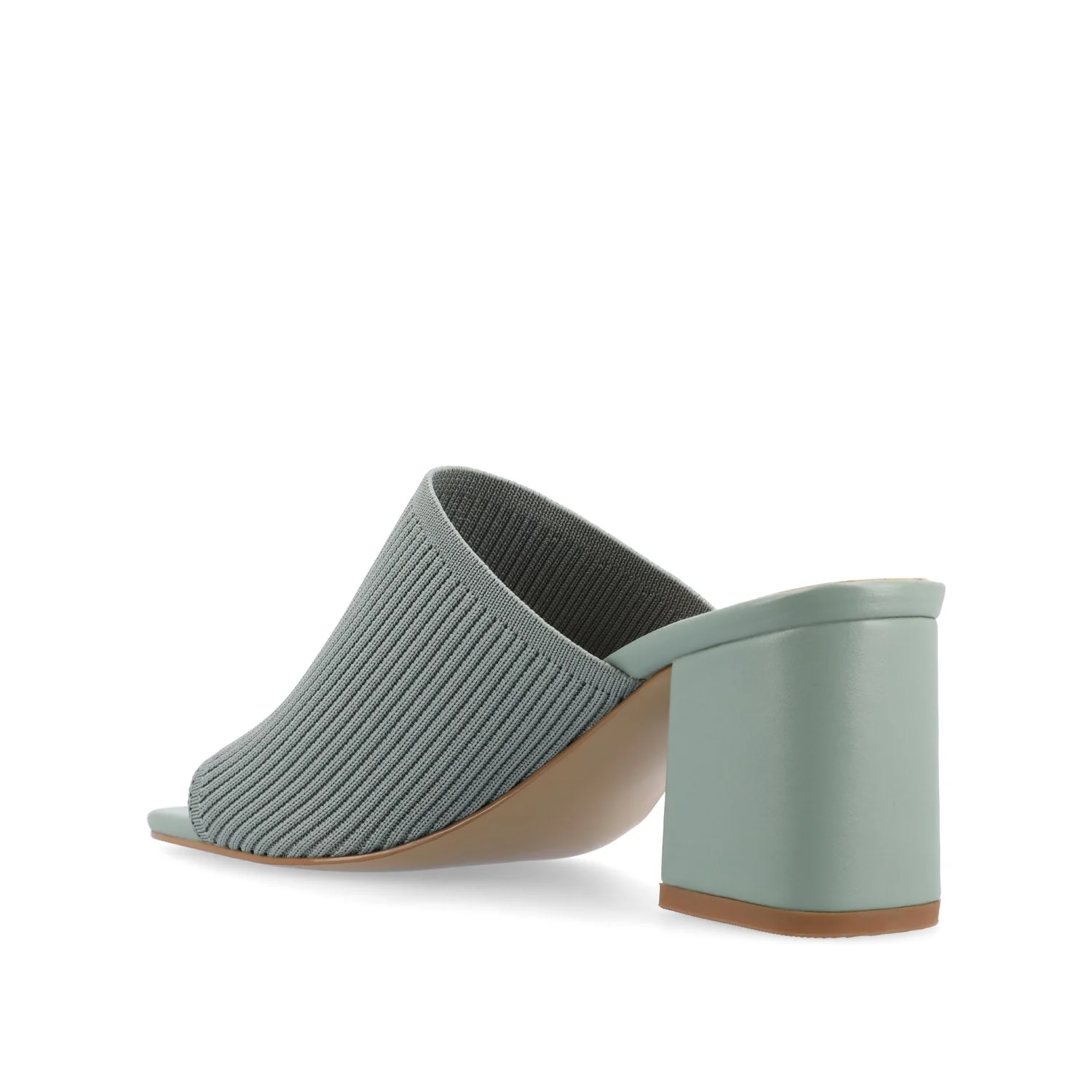 LORENNA MULE BLOCK HEELS IN WIDE - Green - Image 4