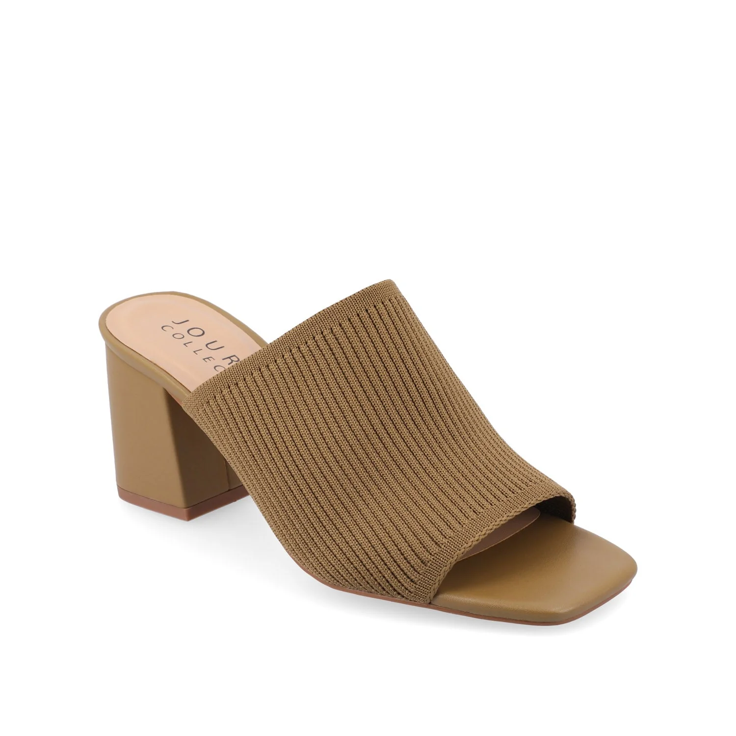 LORENNA MULE BLOCK HEELS IN WIDE - Olive - Image 3
