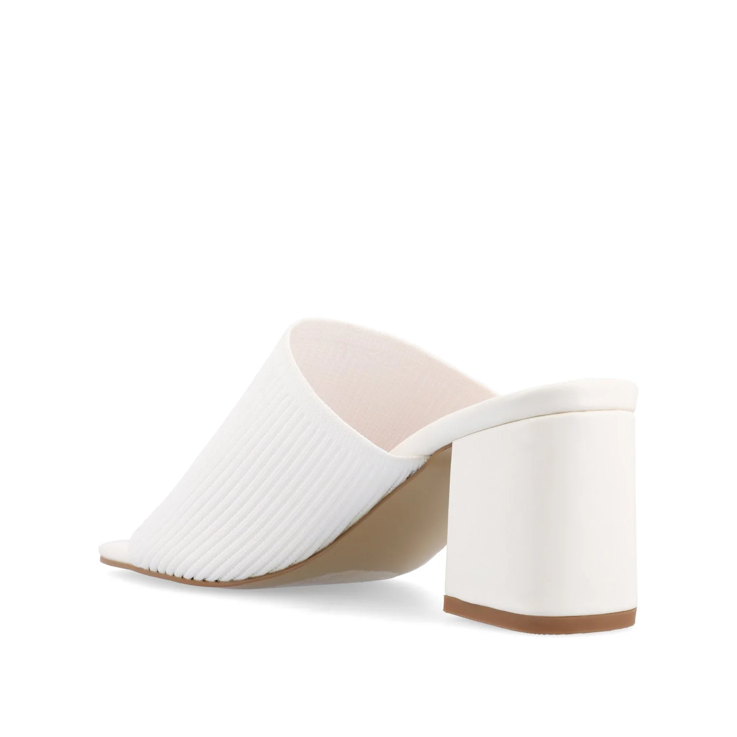 LORENNA MULE BLOCK HEELS IN WIDE - White - Image 4
