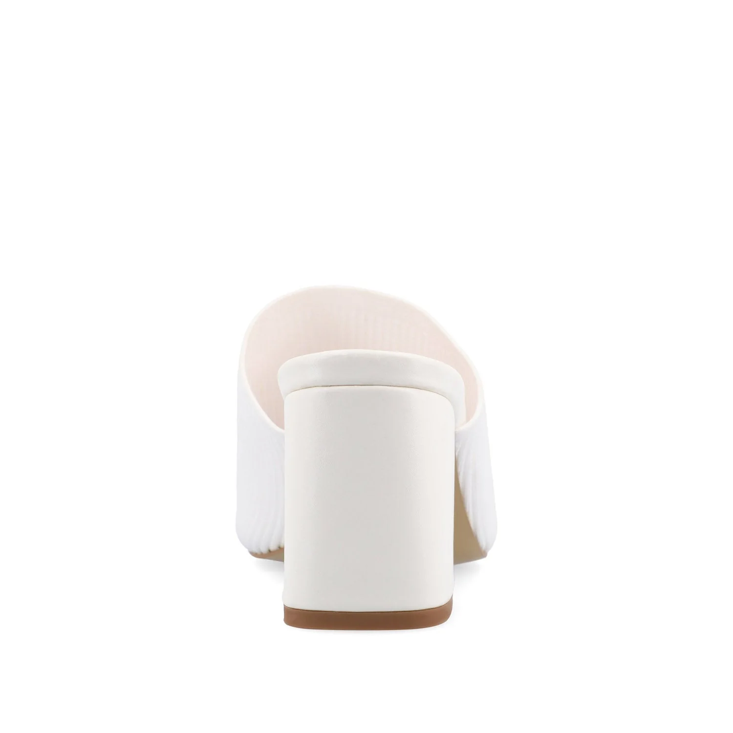 LORENNA MULE BLOCK HEELS IN WIDE - White - Image 7