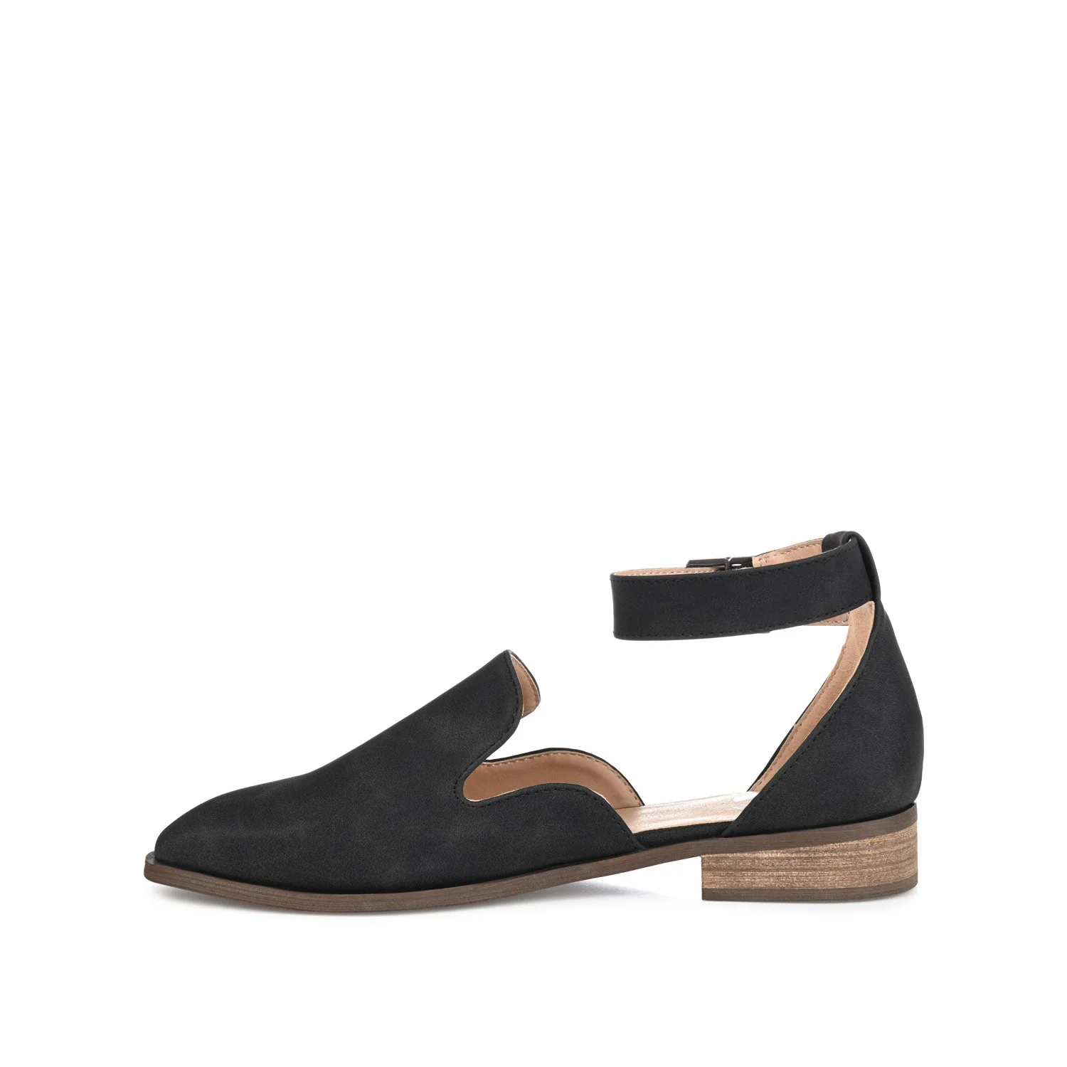 LORETA LOAFER FLATS IN VEGAN LEATHER - Black - Image 3