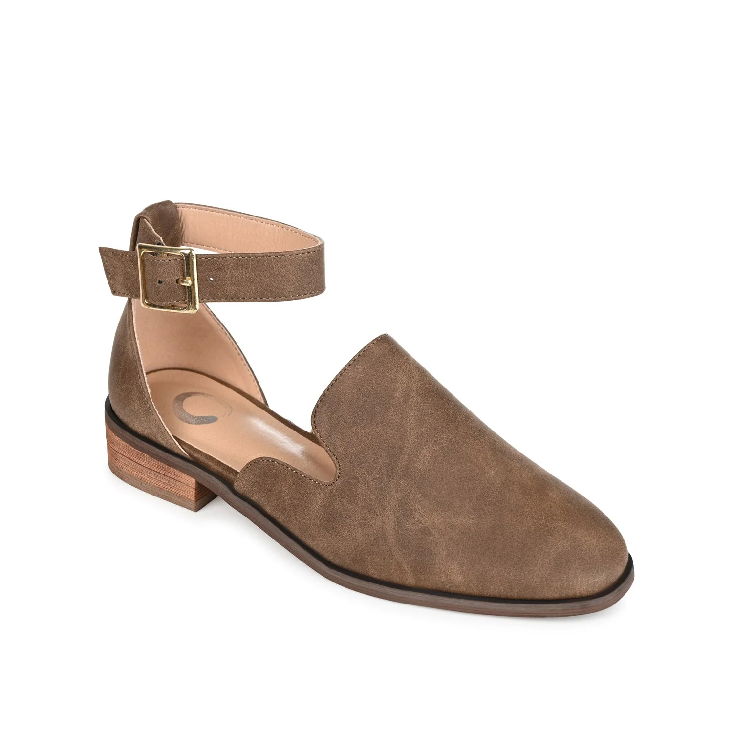 LORETA LOAFER FLATS IN VEGAN LEATHER - Brown - Image 2