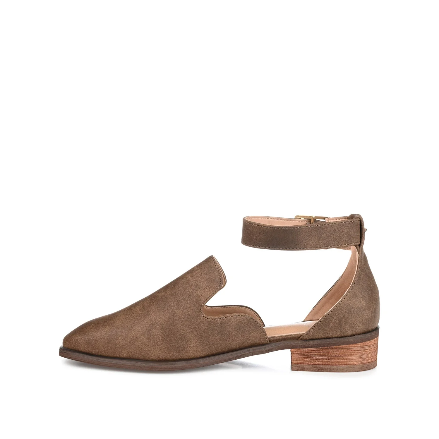 LORETA LOAFER FLATS IN VEGAN LEATHER - Brown - Image 3