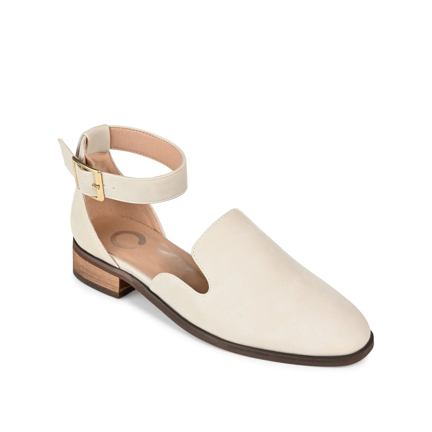 LORETA LOAFER FLATS IN VEGAN LEATHER - Ivory - Image 2