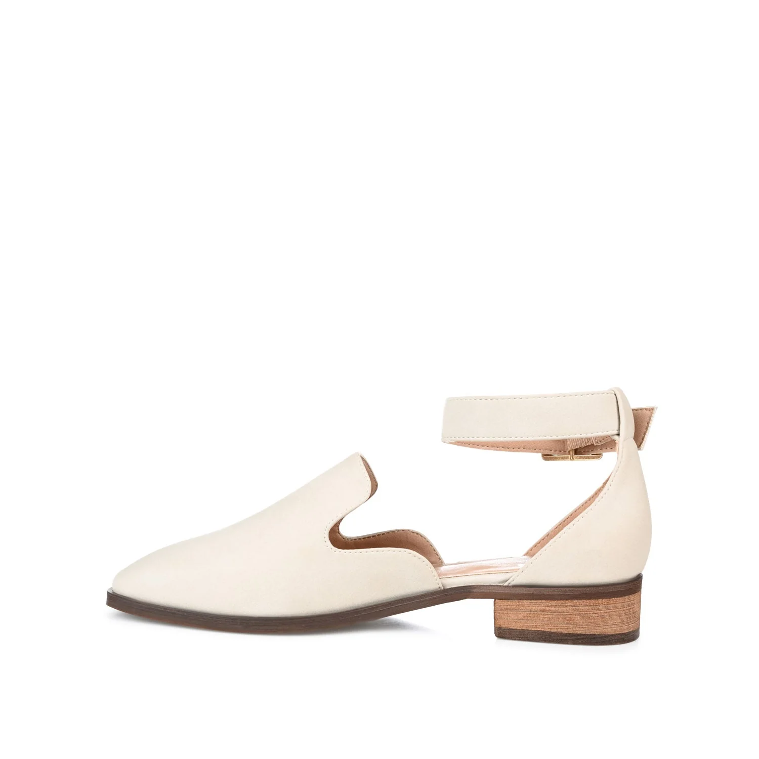 LORETA LOAFER FLATS IN VEGAN LEATHER - Ivory - Image 3