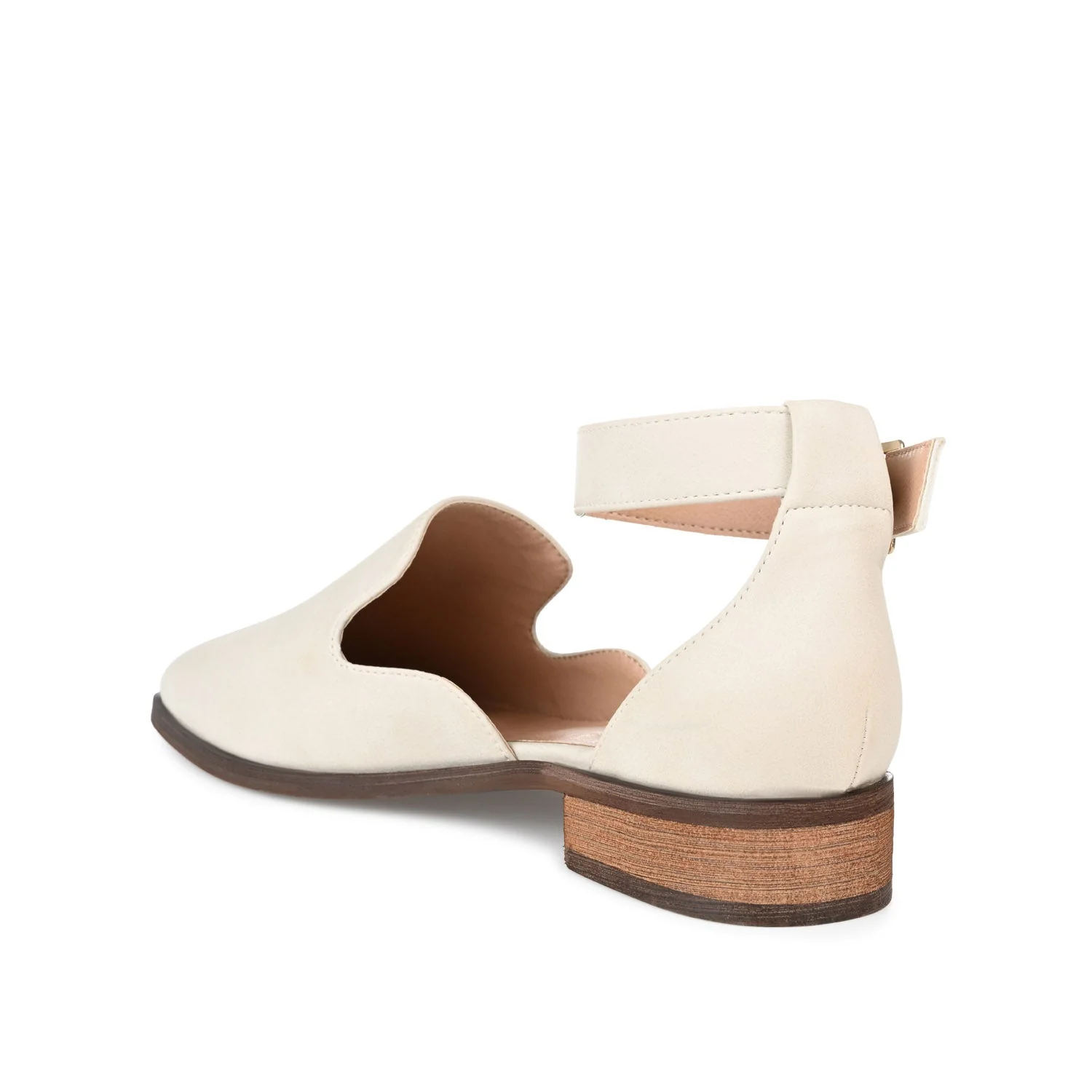 LORETA LOAFER FLATS IN VEGAN LEATHER - Ivory - Image 4