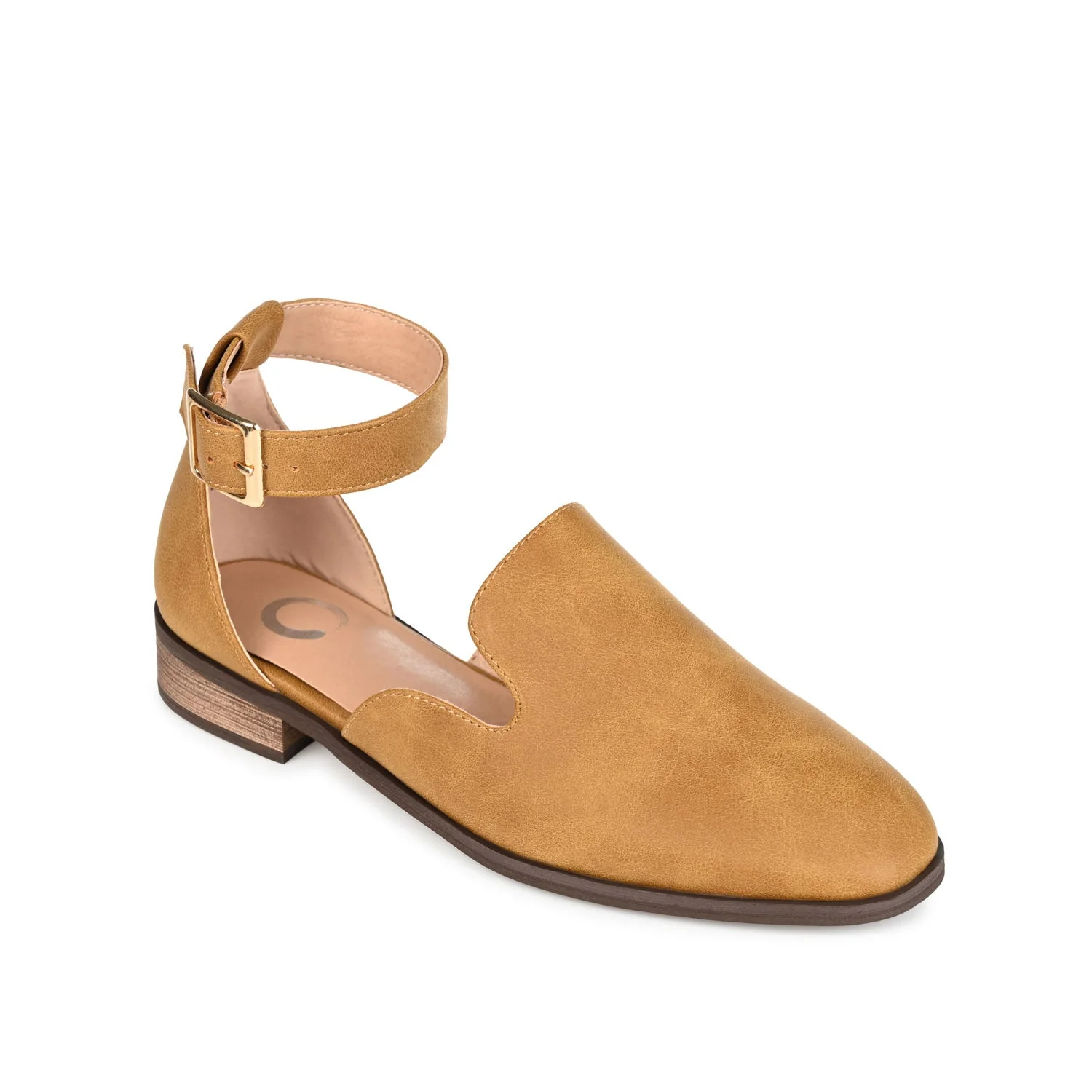 LORETA LOAFER FLATS IN VEGAN LEATHER - Mustard2 PU - Image 2