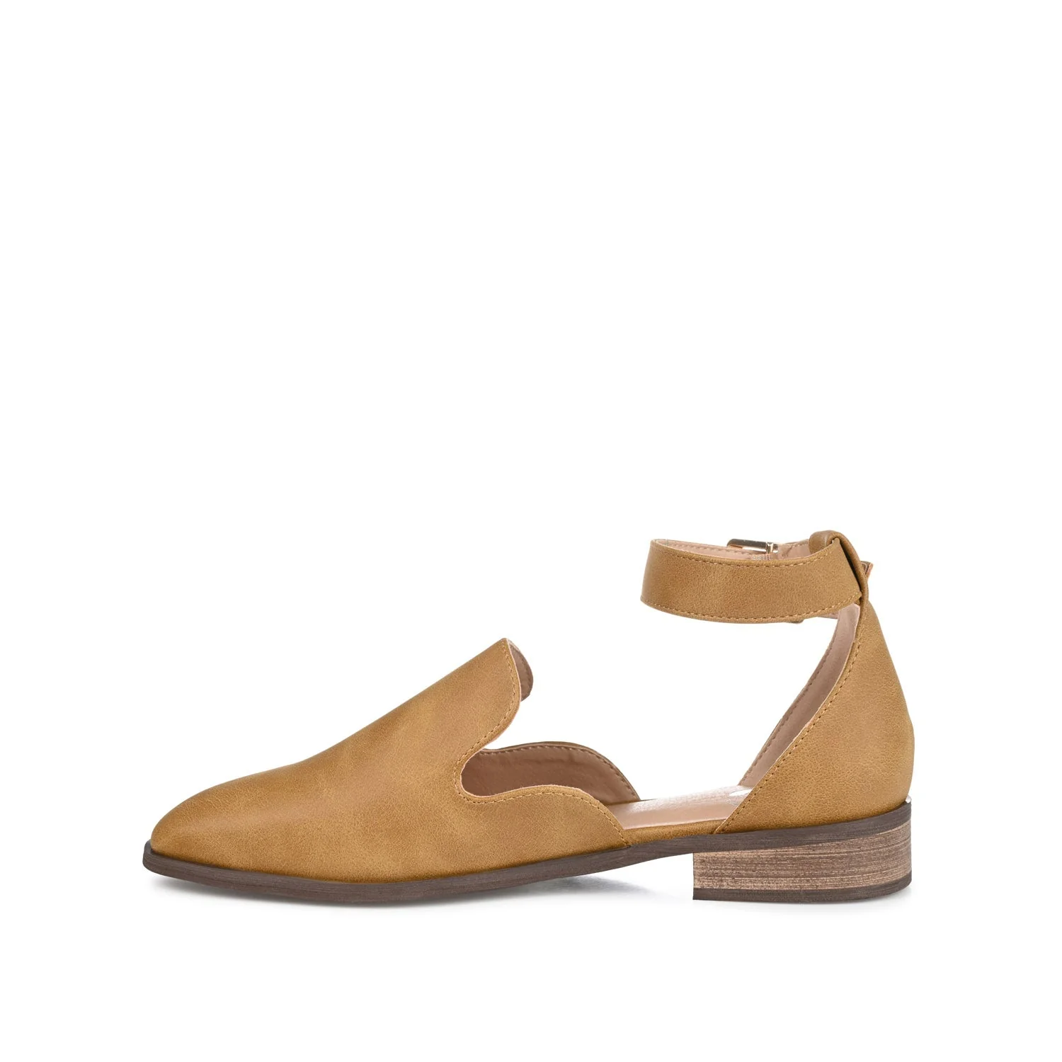 LORETA LOAFER FLATS IN VEGAN LEATHER - Mustard2 PU - Image 3
