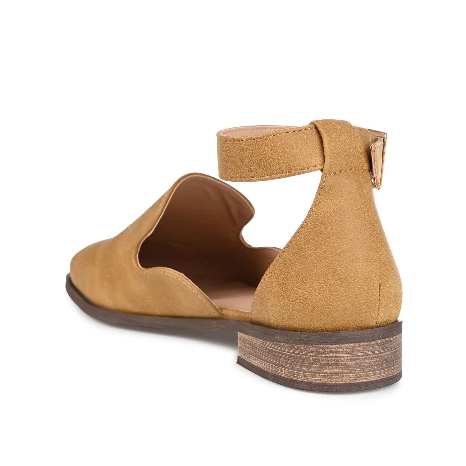 LORETA LOAFER FLATS IN VEGAN LEATHER - Mustard2 PU - Image 4