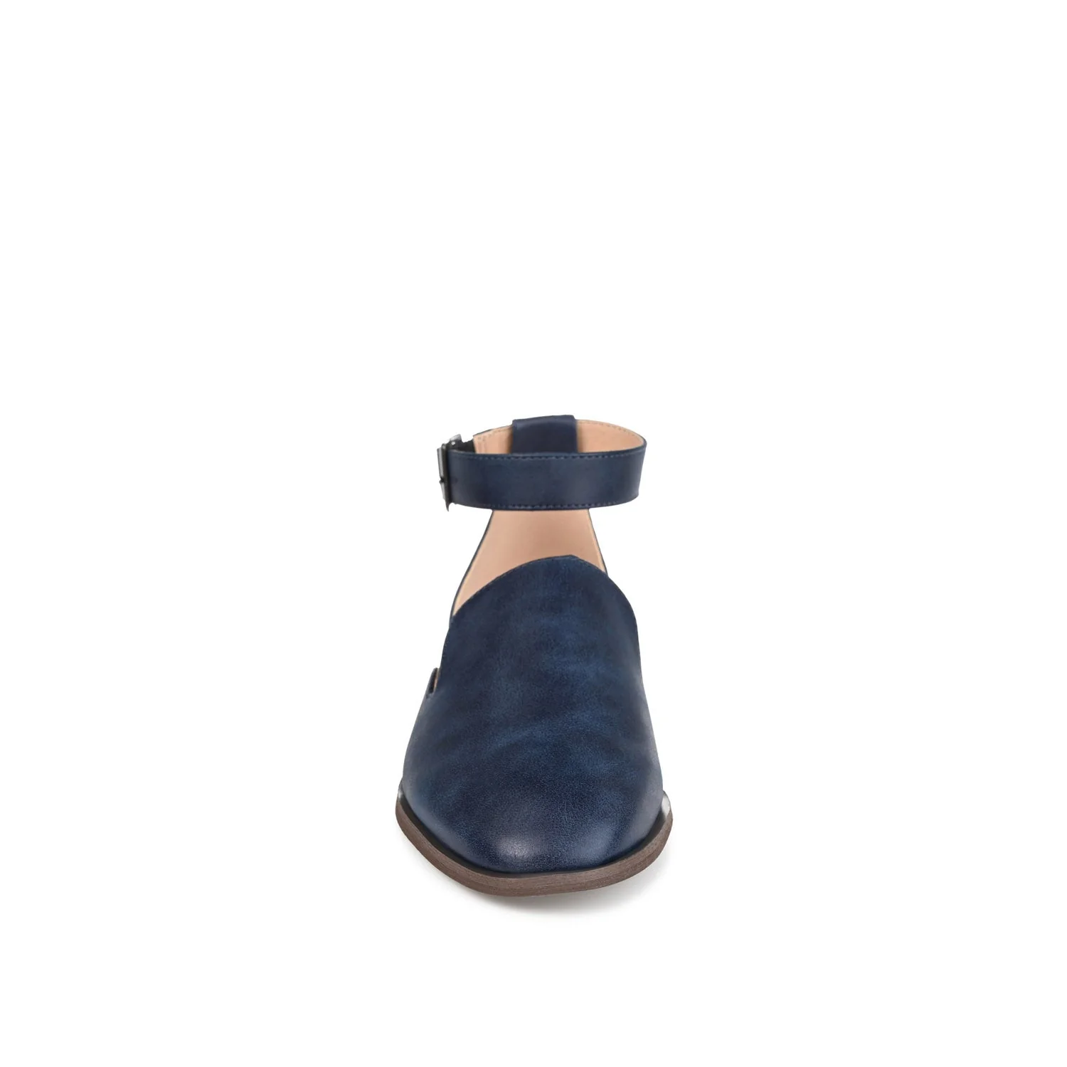 LORETA LOAFER FLATS IN VEGAN LEATHER - Navy Nubuck - Image 5