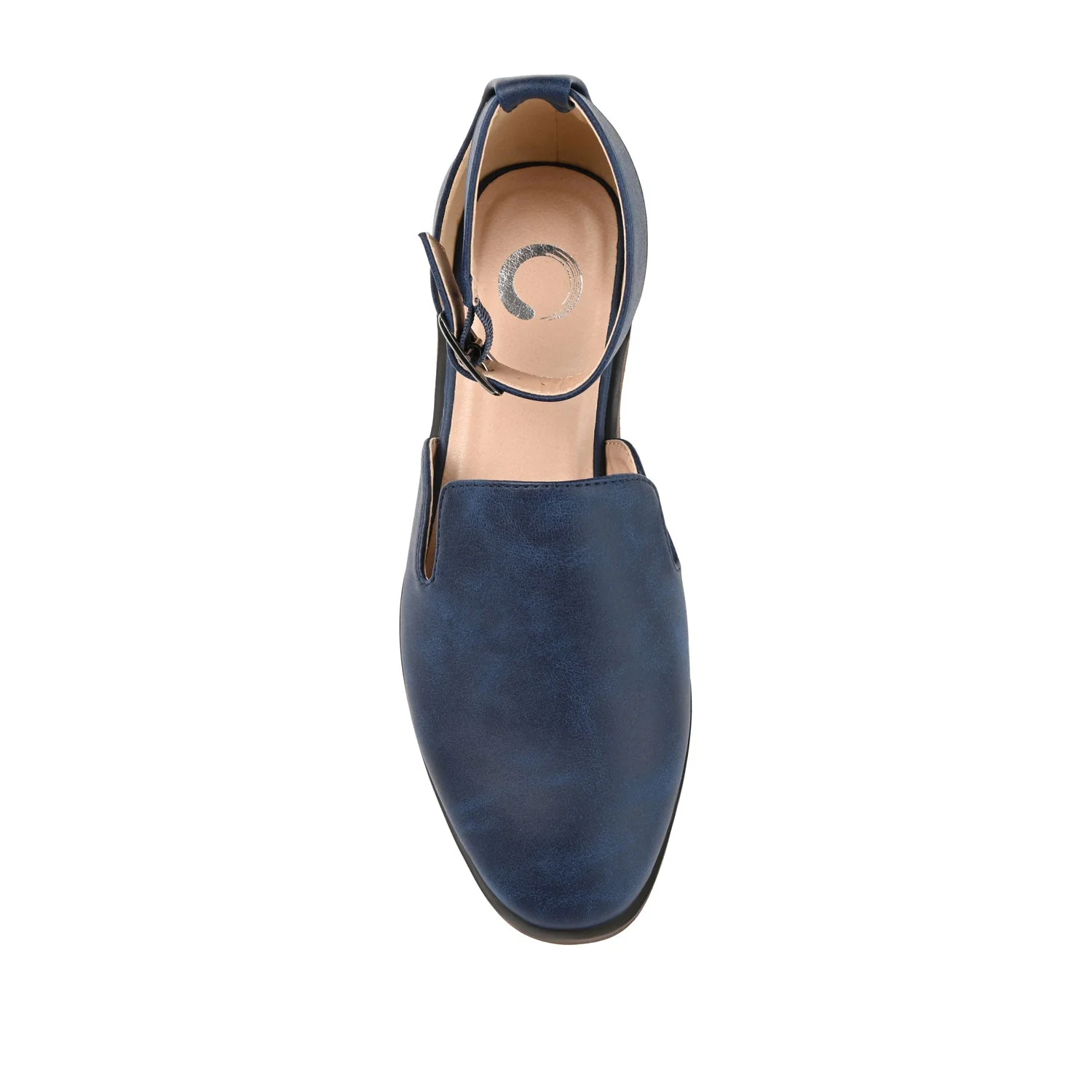 LORETA LOAFER FLATS IN WIDE - Navy Nubuck - Image 6